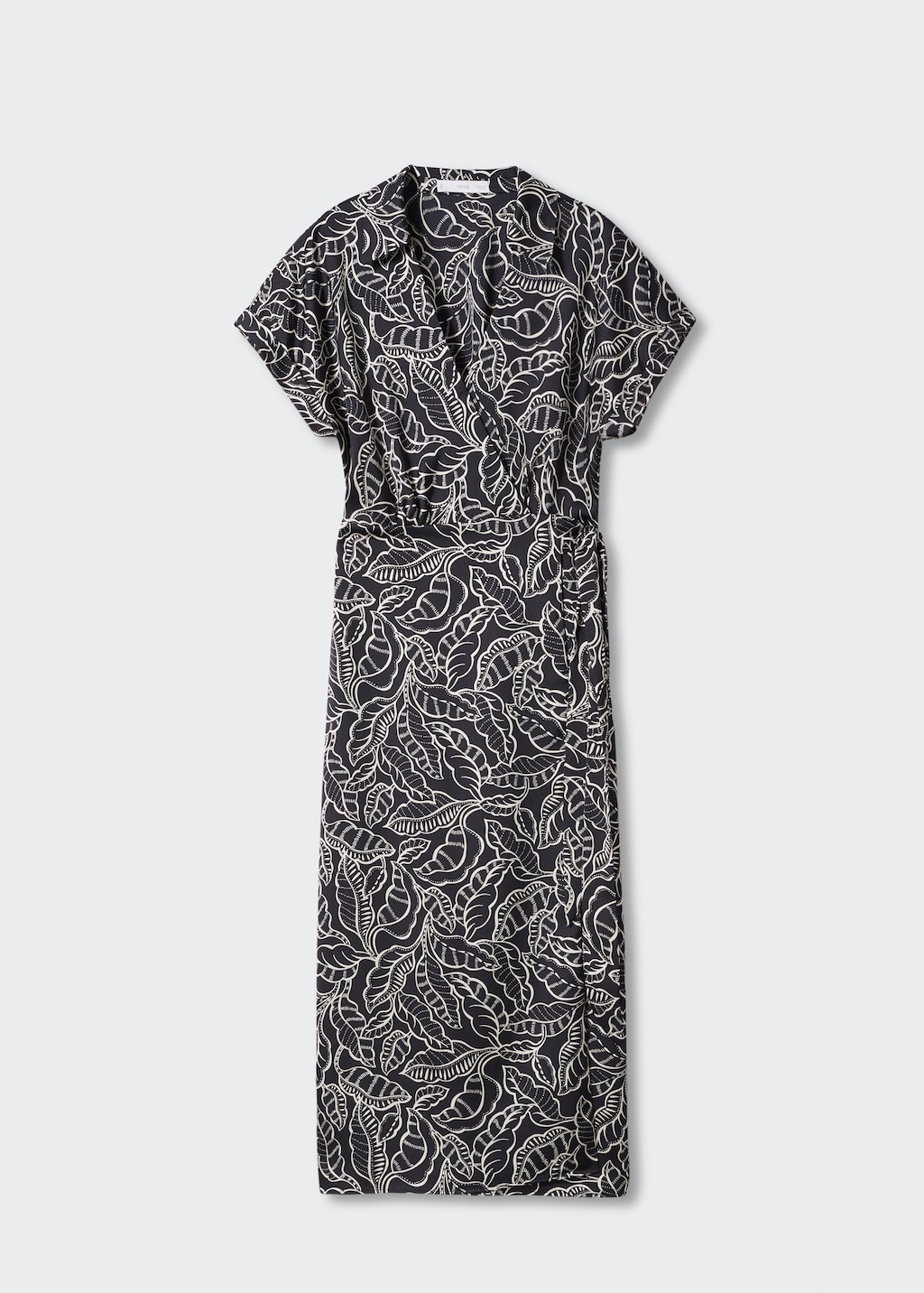 Print wrap dress - image 5