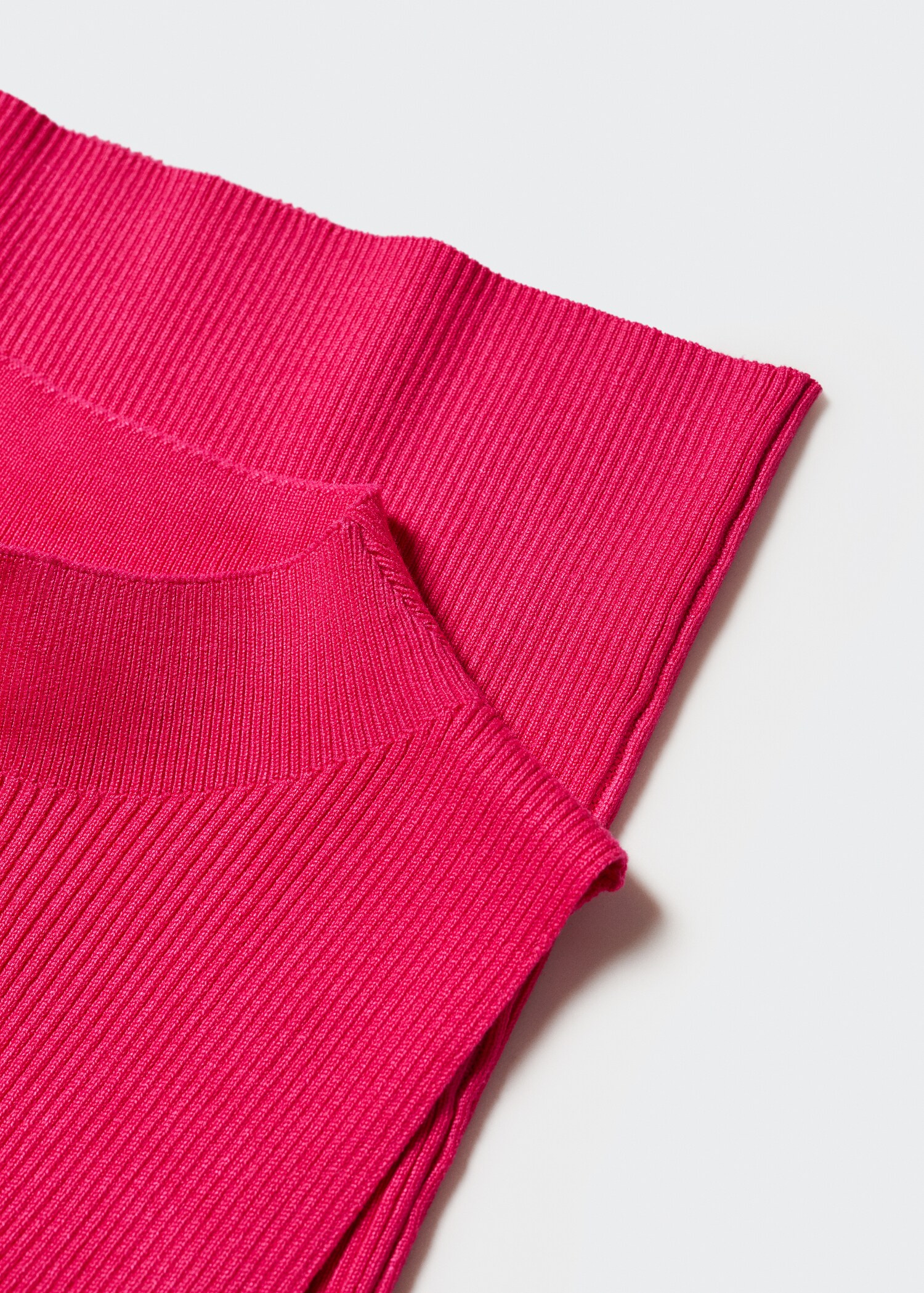 High collar ribbed top - Details of the article 8