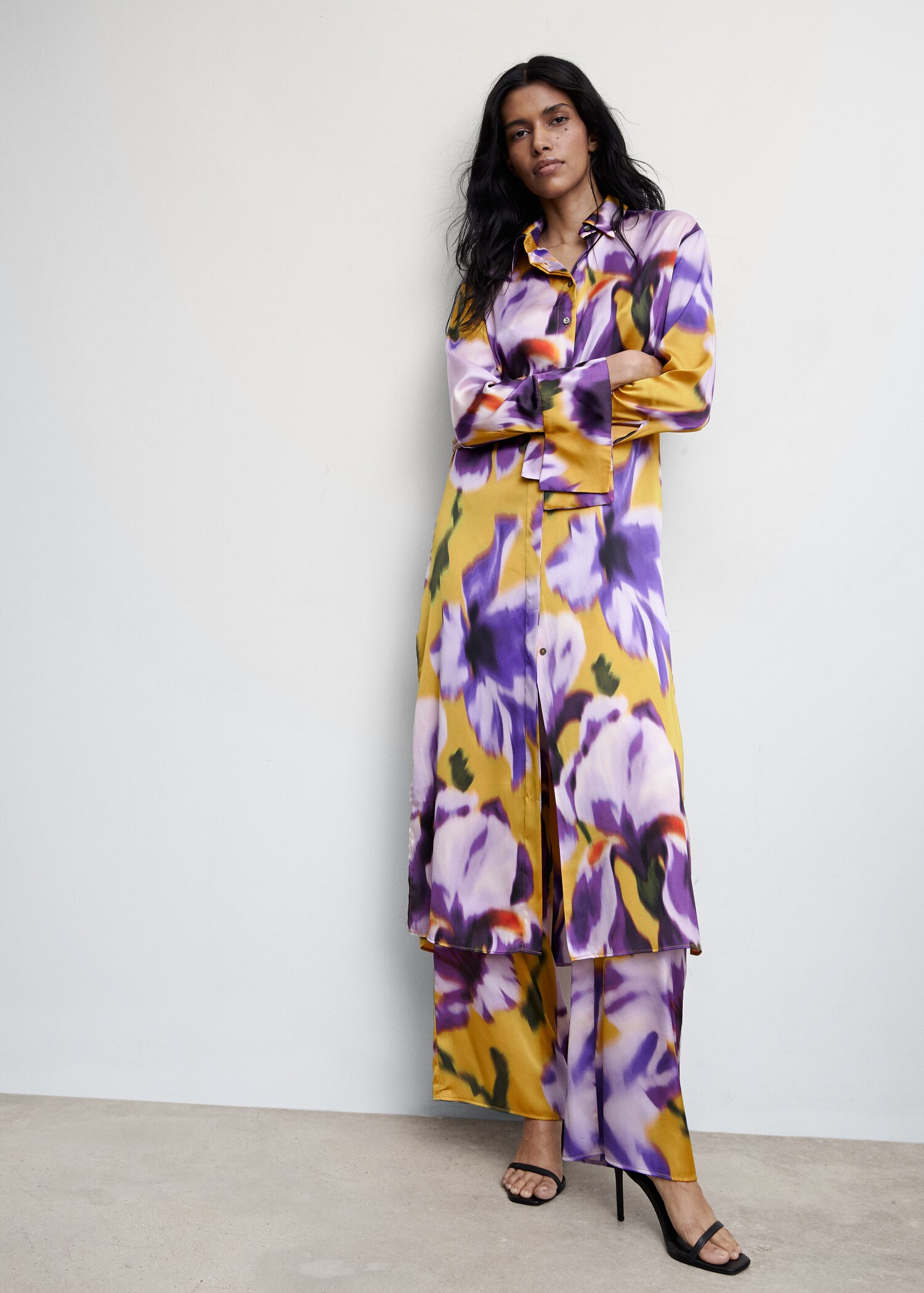 Floral shirt dress - Details of the article 2
