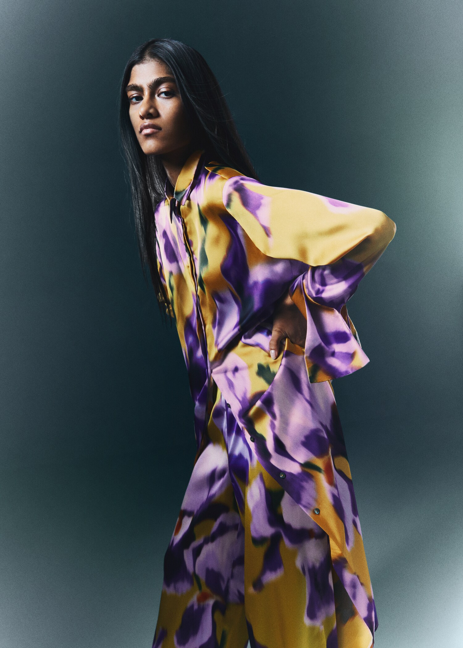 Floral shirt dress - Details of the article 7