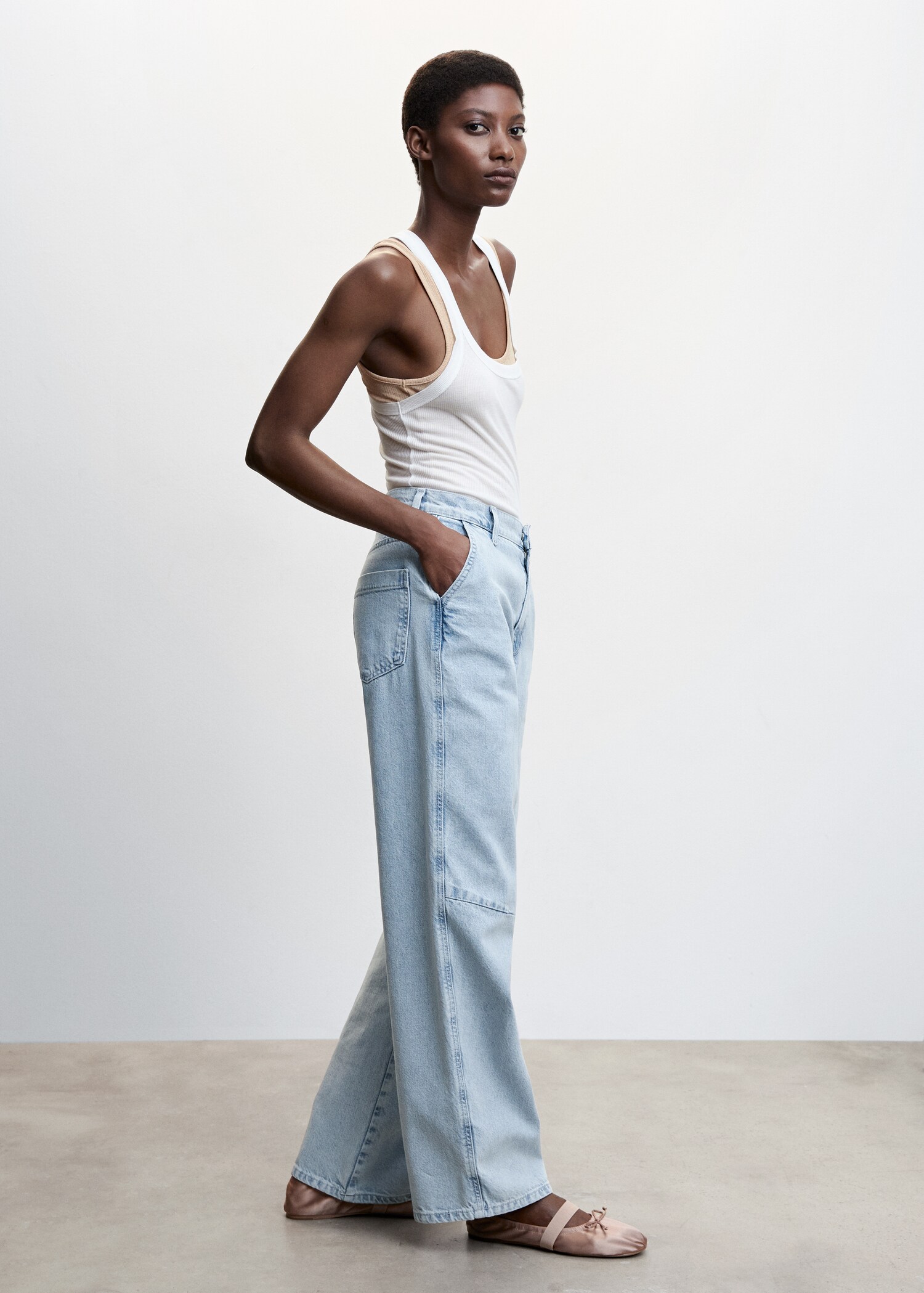 Mid-rise wideleg jeans - Detail van het artikel 2