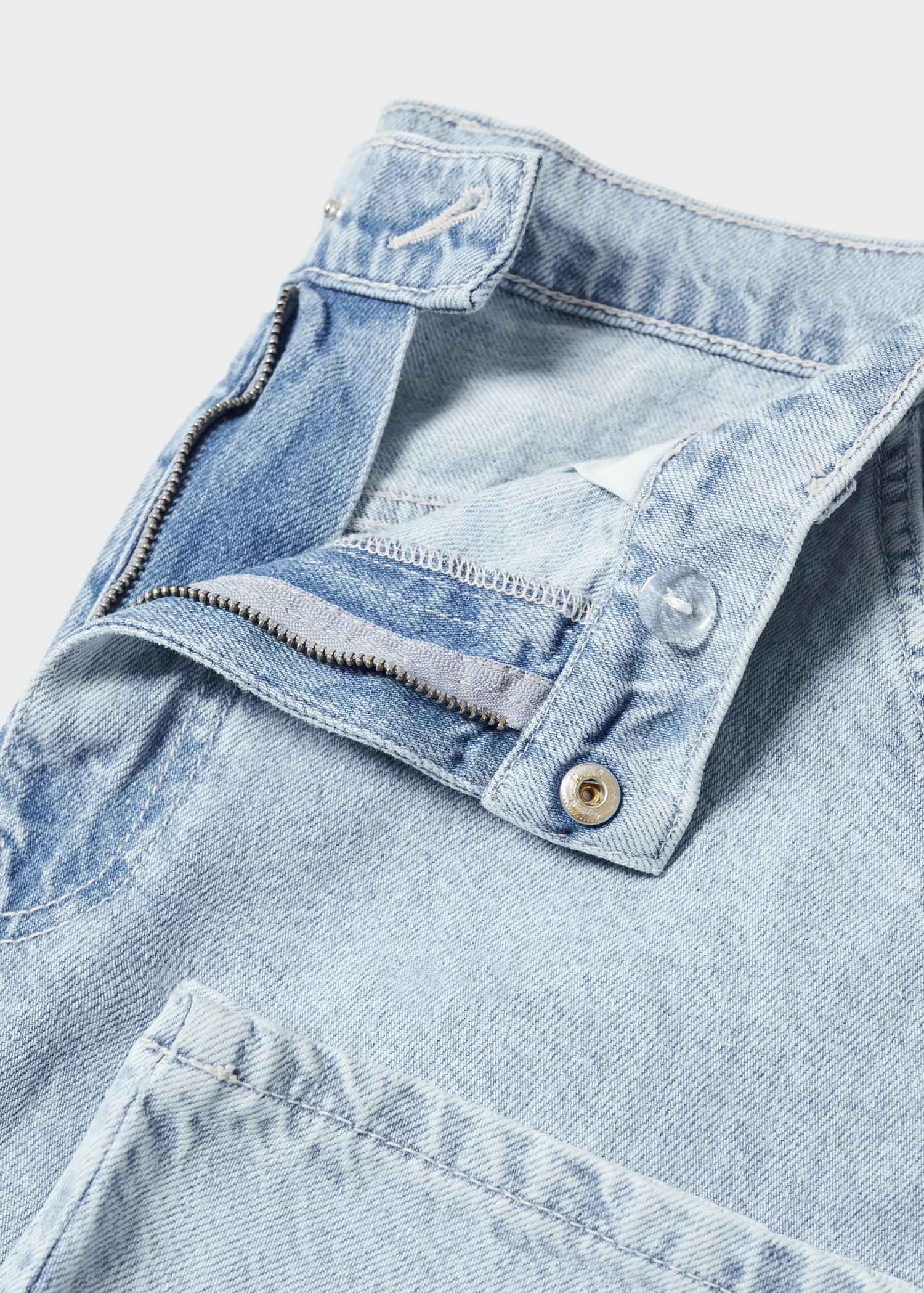 Wideleg mid-rise jeans - Details of the article 8