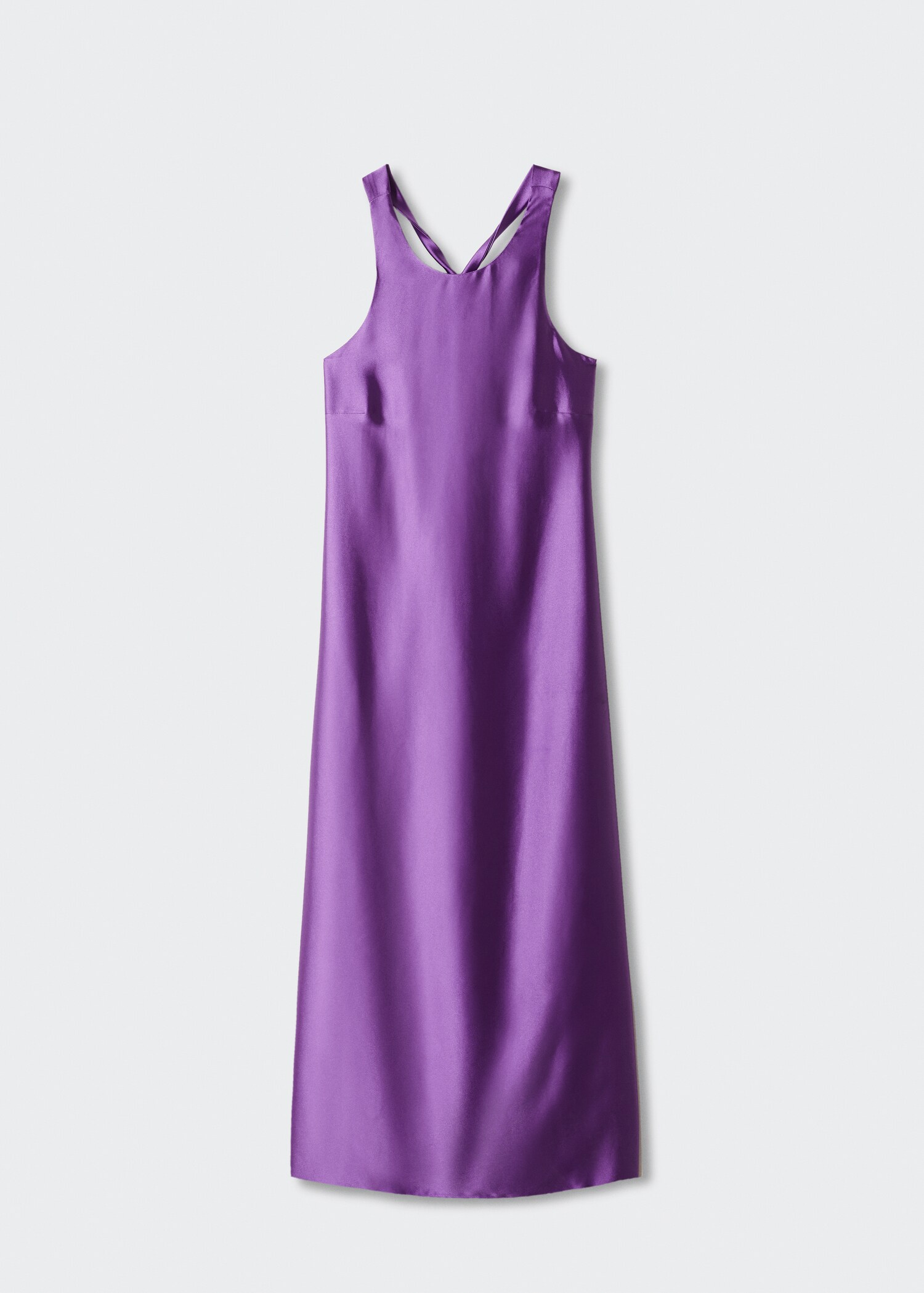 Satin cross-back dress - Article without model
