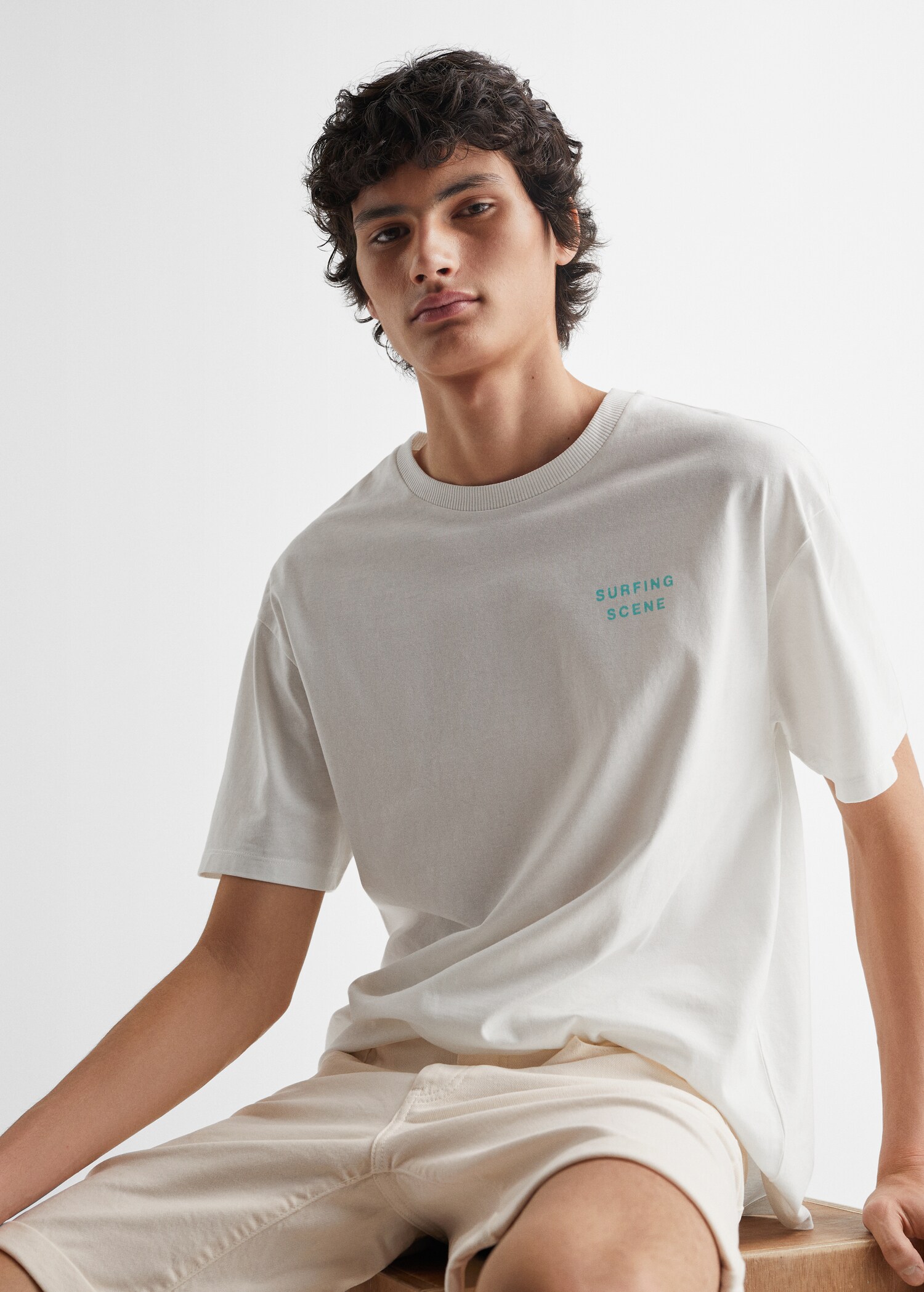 Tricou imprimat din bumbac - Detaliu al articolului 1