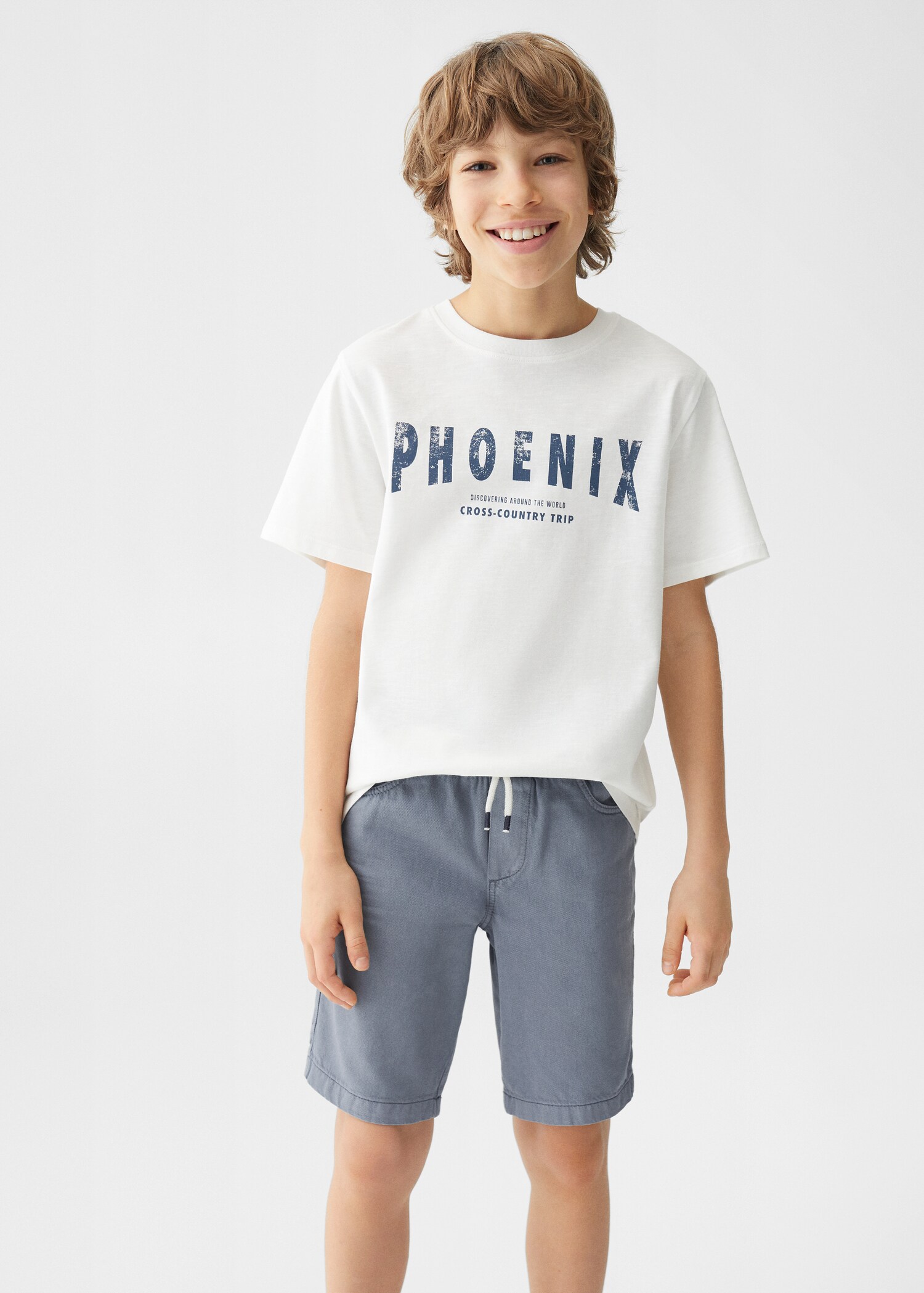 Camiseta estampada algodón - Plano medio