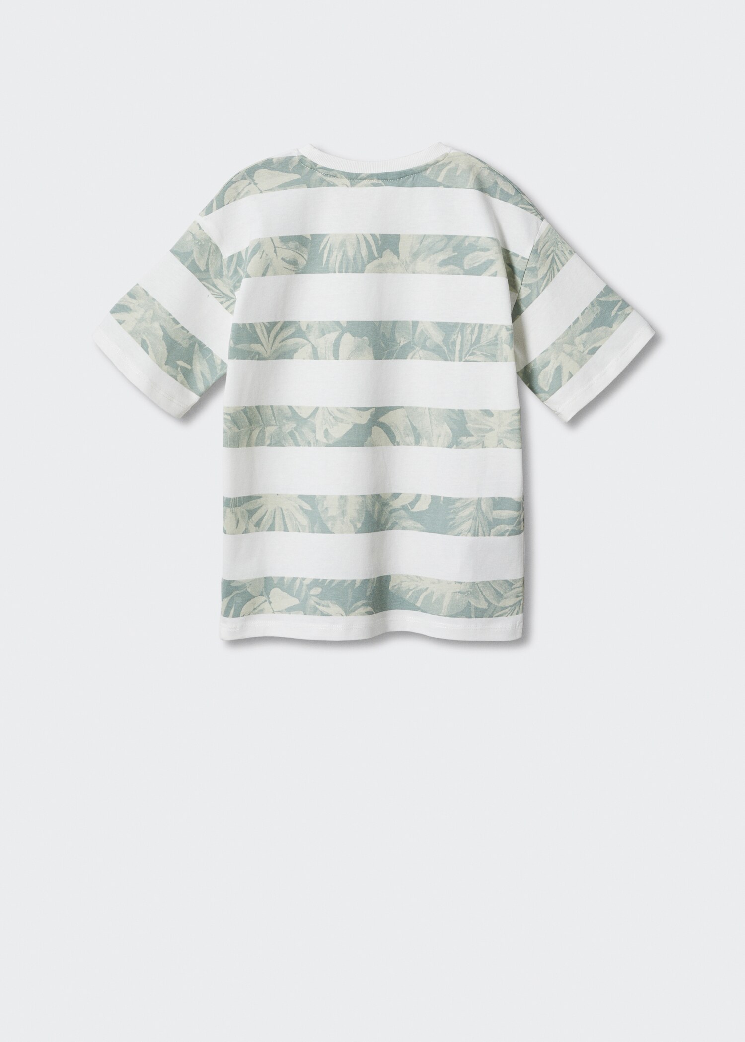 T-shirt riscas algodão - Verso do artigo