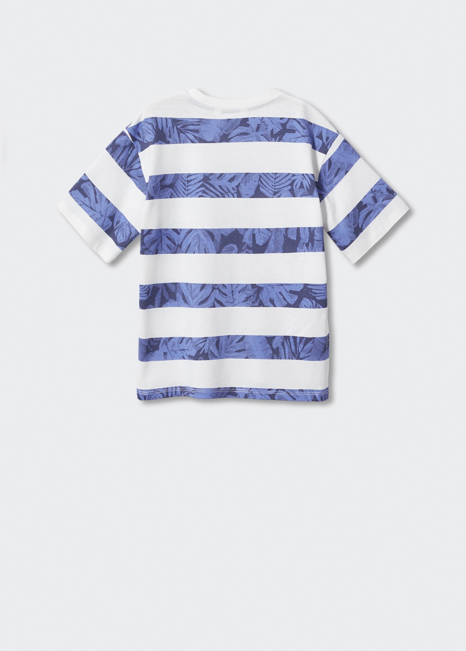 T-shirt riscas algodão - Verso do artigo
