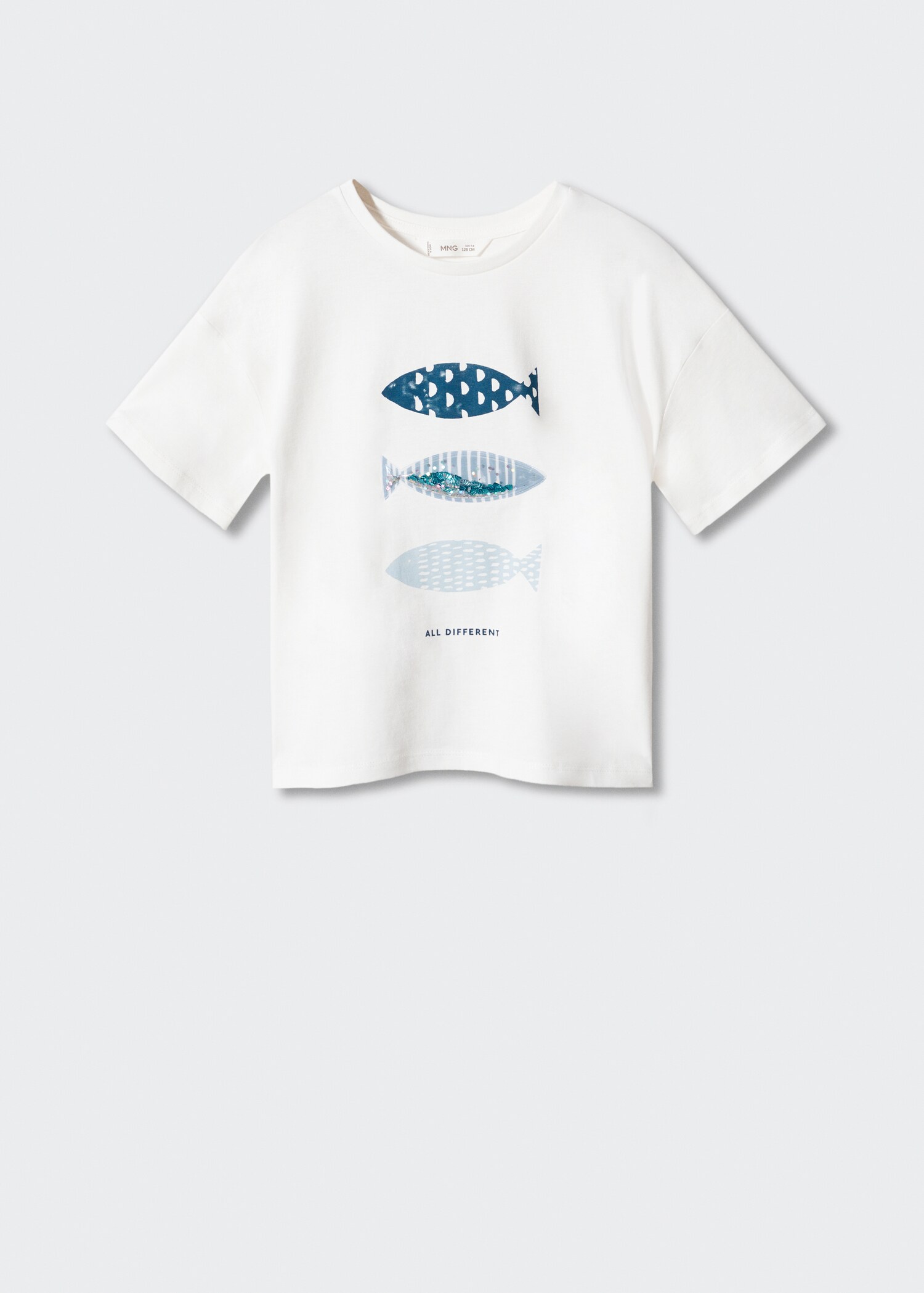 Printed cotton-blend T-shirt - Article without model