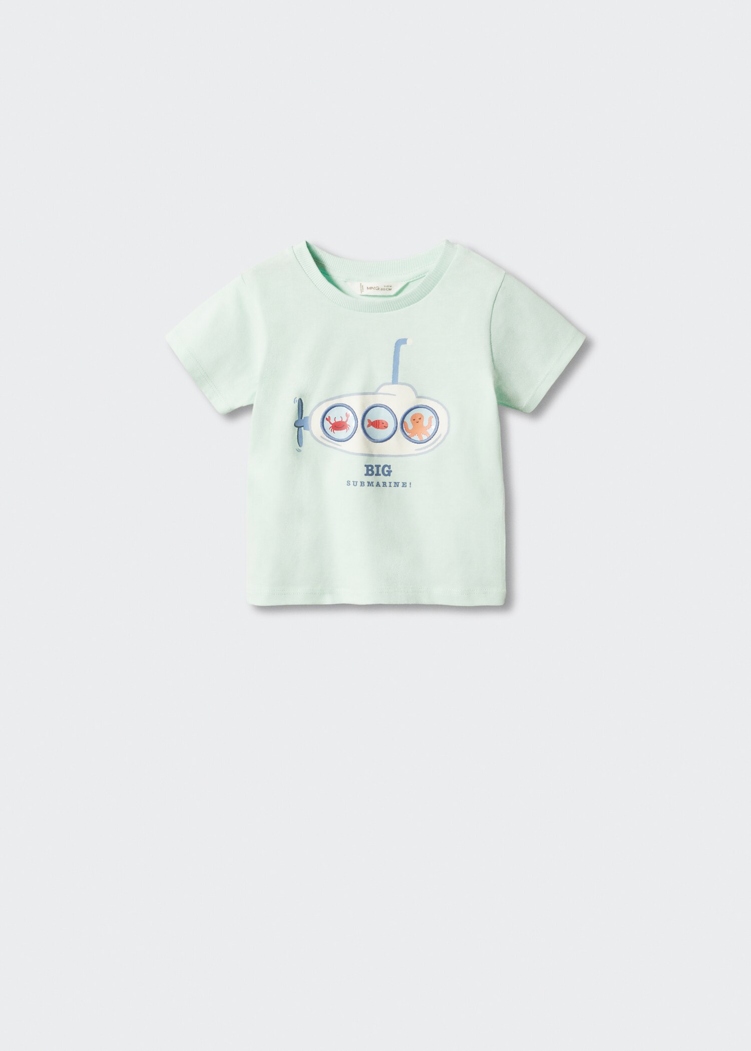 Bedrucktes Baumwoll-T-Shirt - Artikel ohne Model