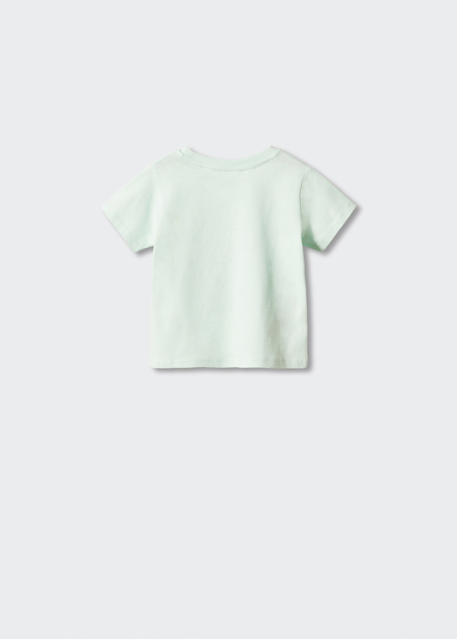 Bedrucktes Baumwoll-T-Shirt - Rückseite des Artikels