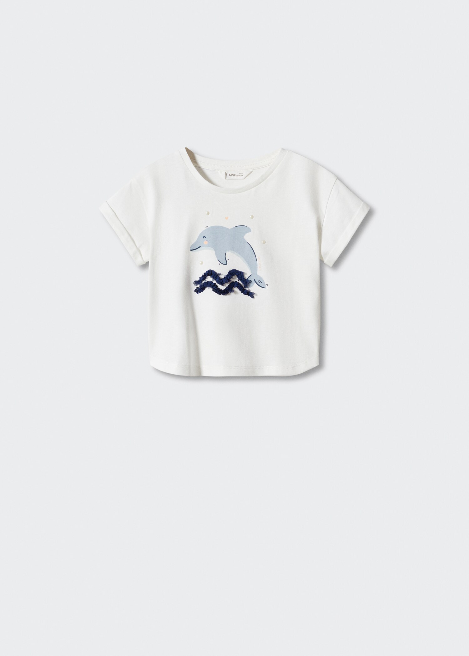 Printed cotton-blend T-shirt - Article without model