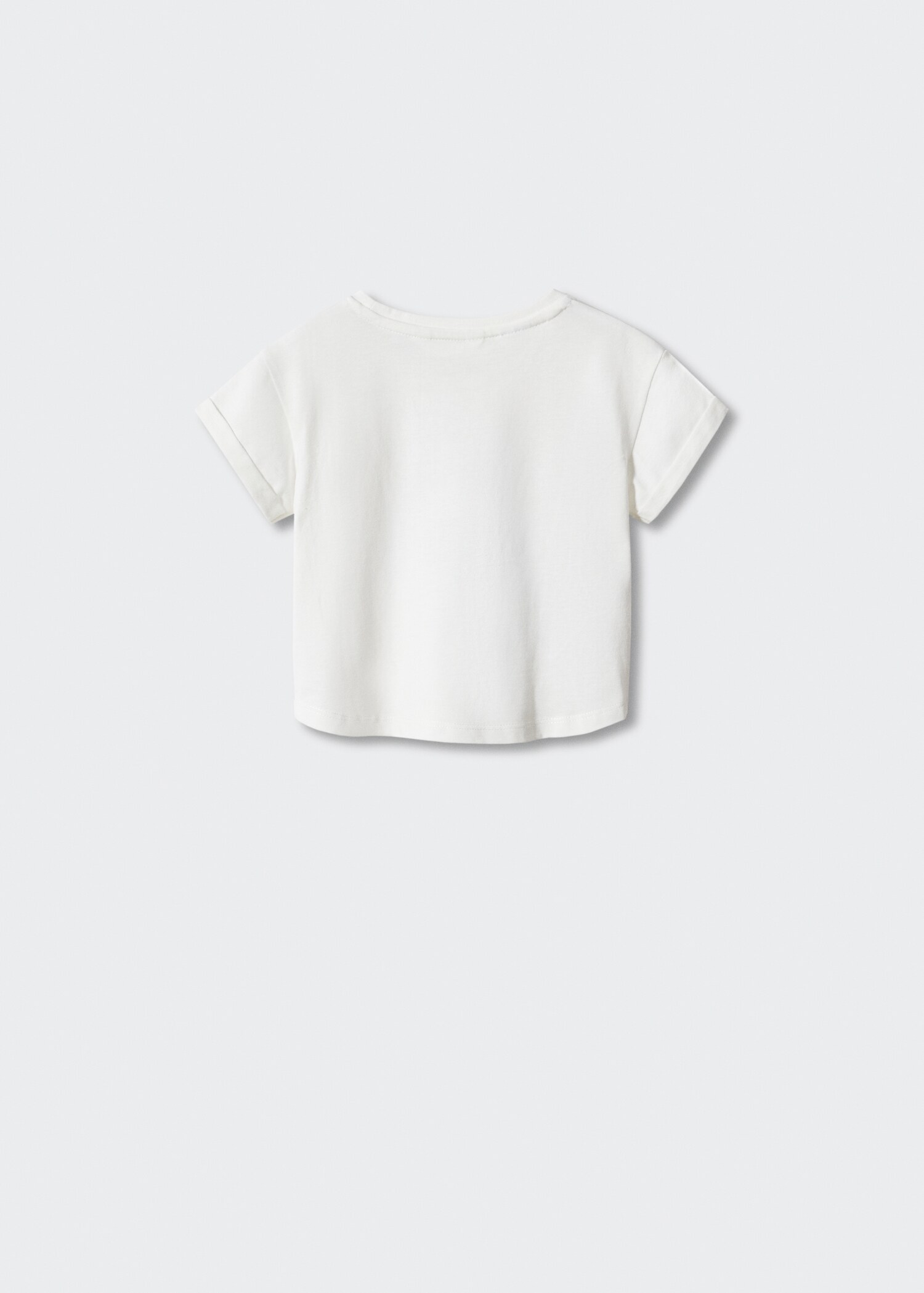 Printed cotton-blend T-shirt - Reverse of the article