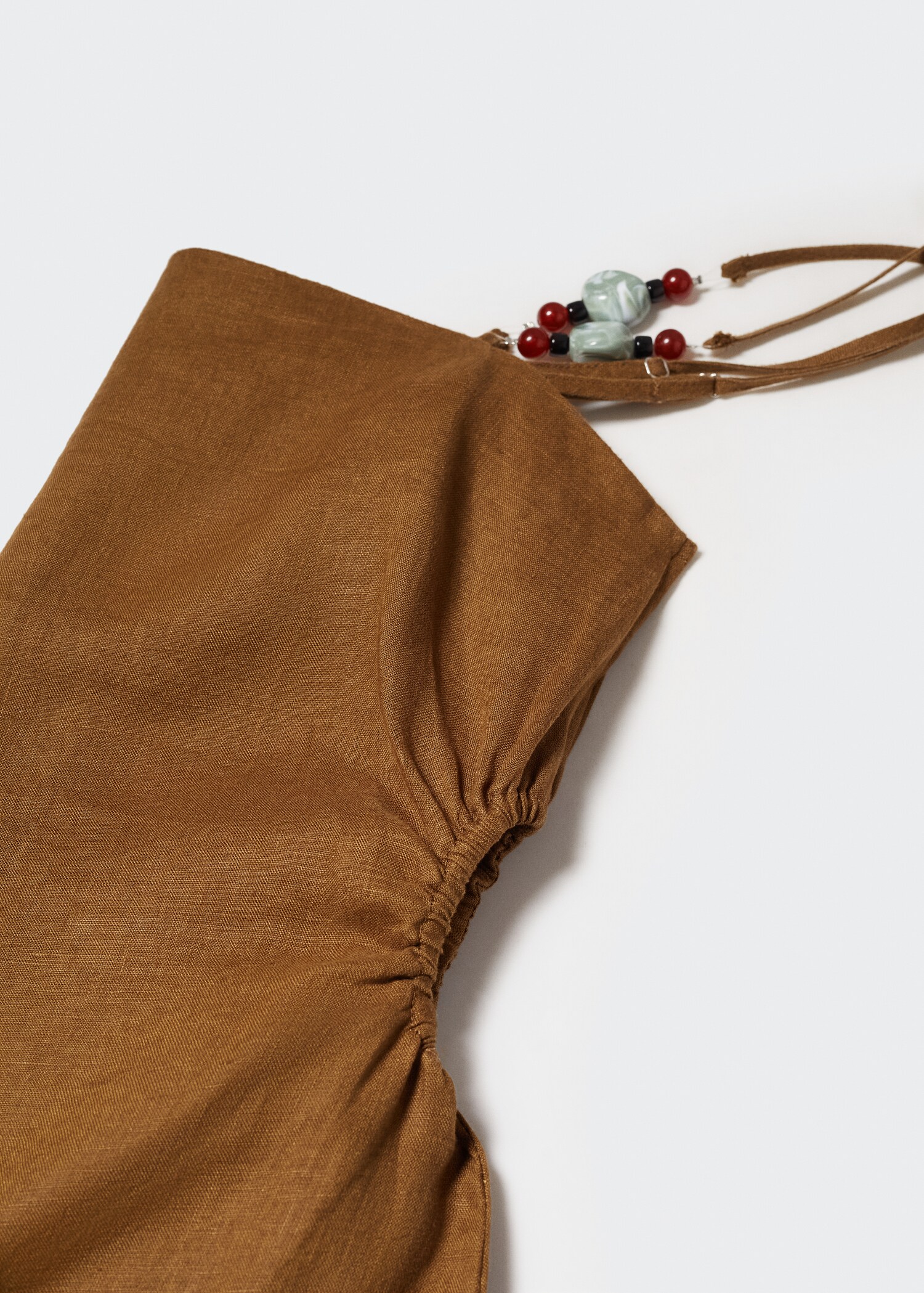 Linen dress with stone detail - Details of the article 8