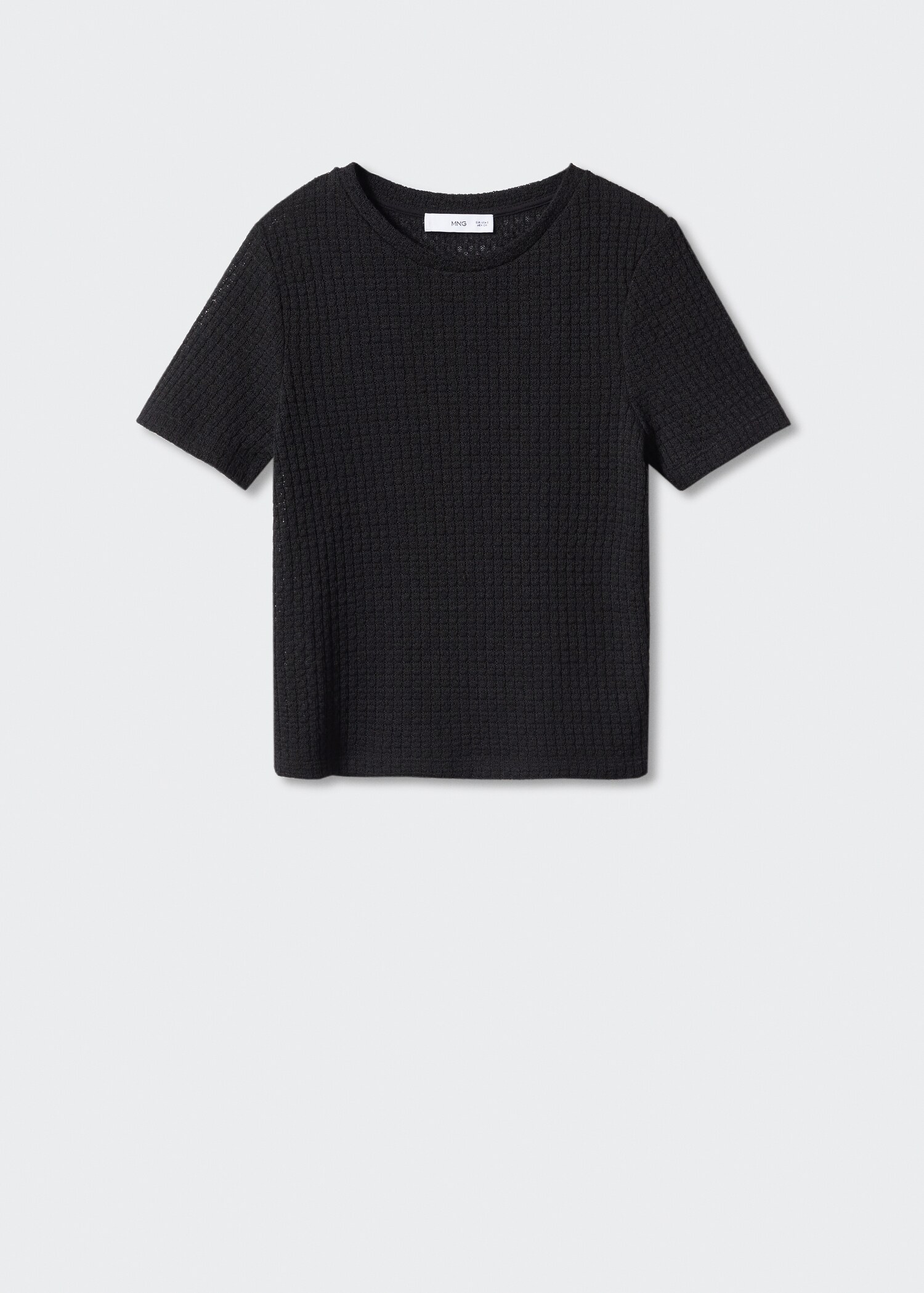 Knit cotton T-shirt - Article without model
