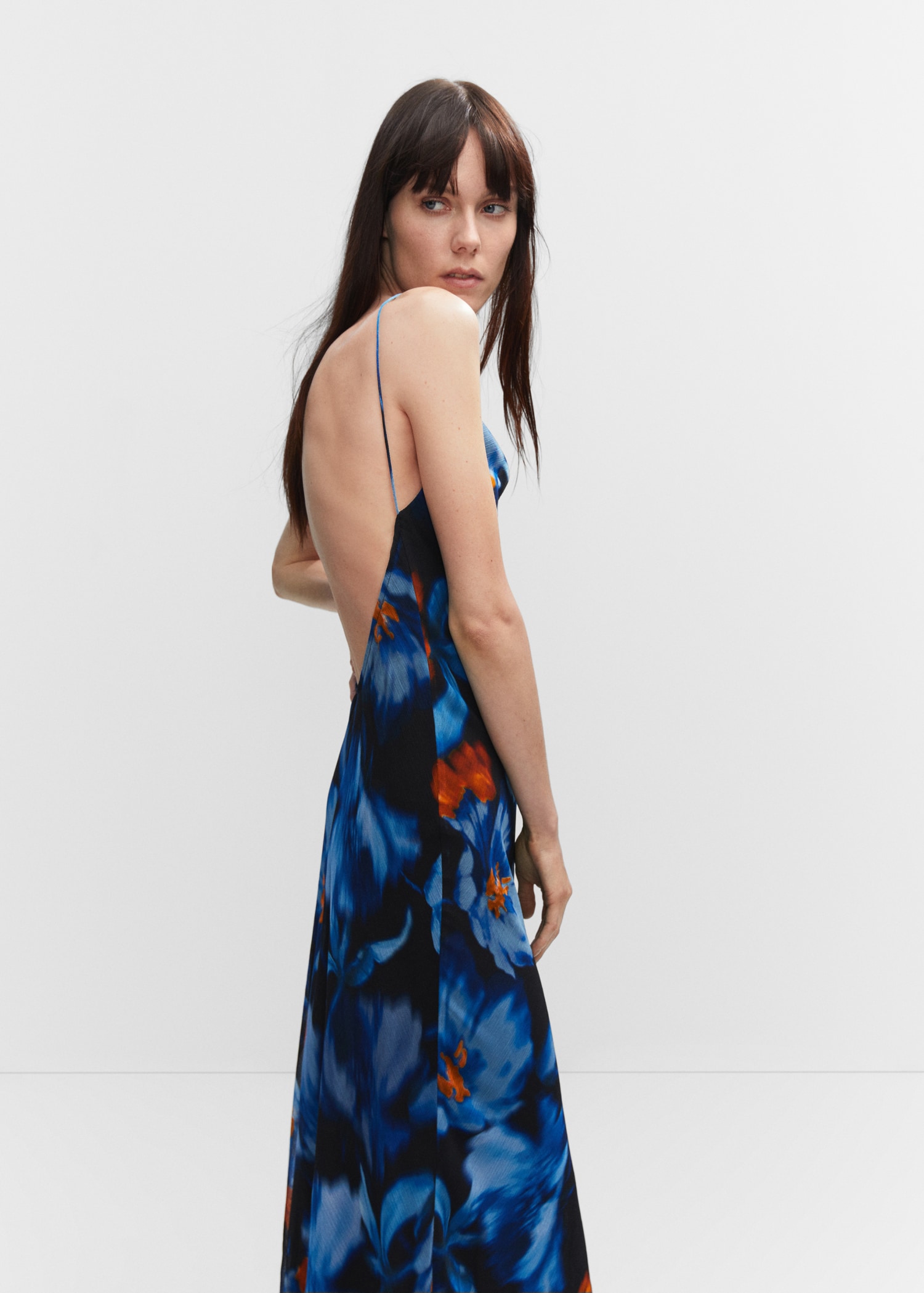 Vestido de gaze às flores - Pormenor do artigo 1