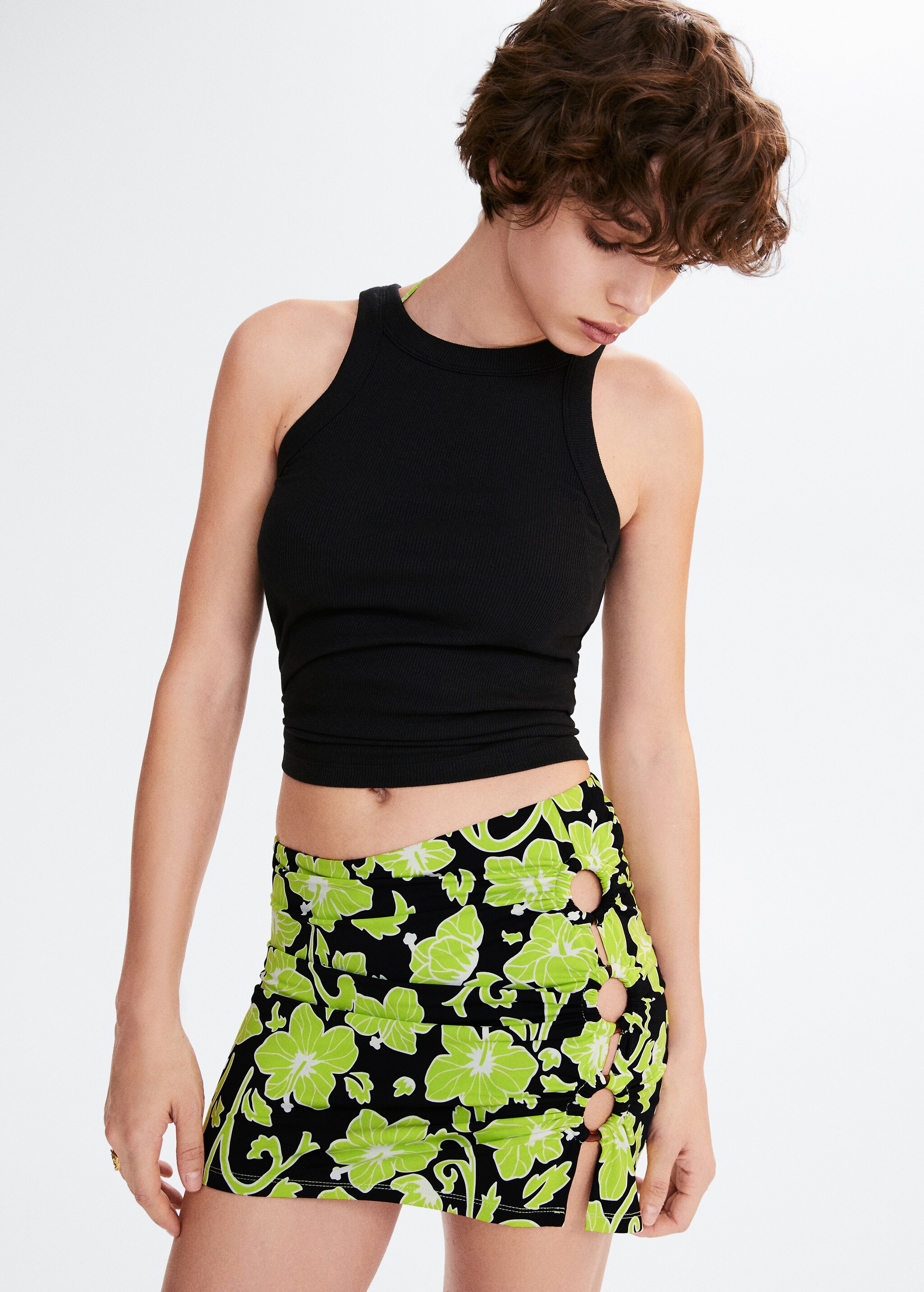 Floral print skirt - Medium plane