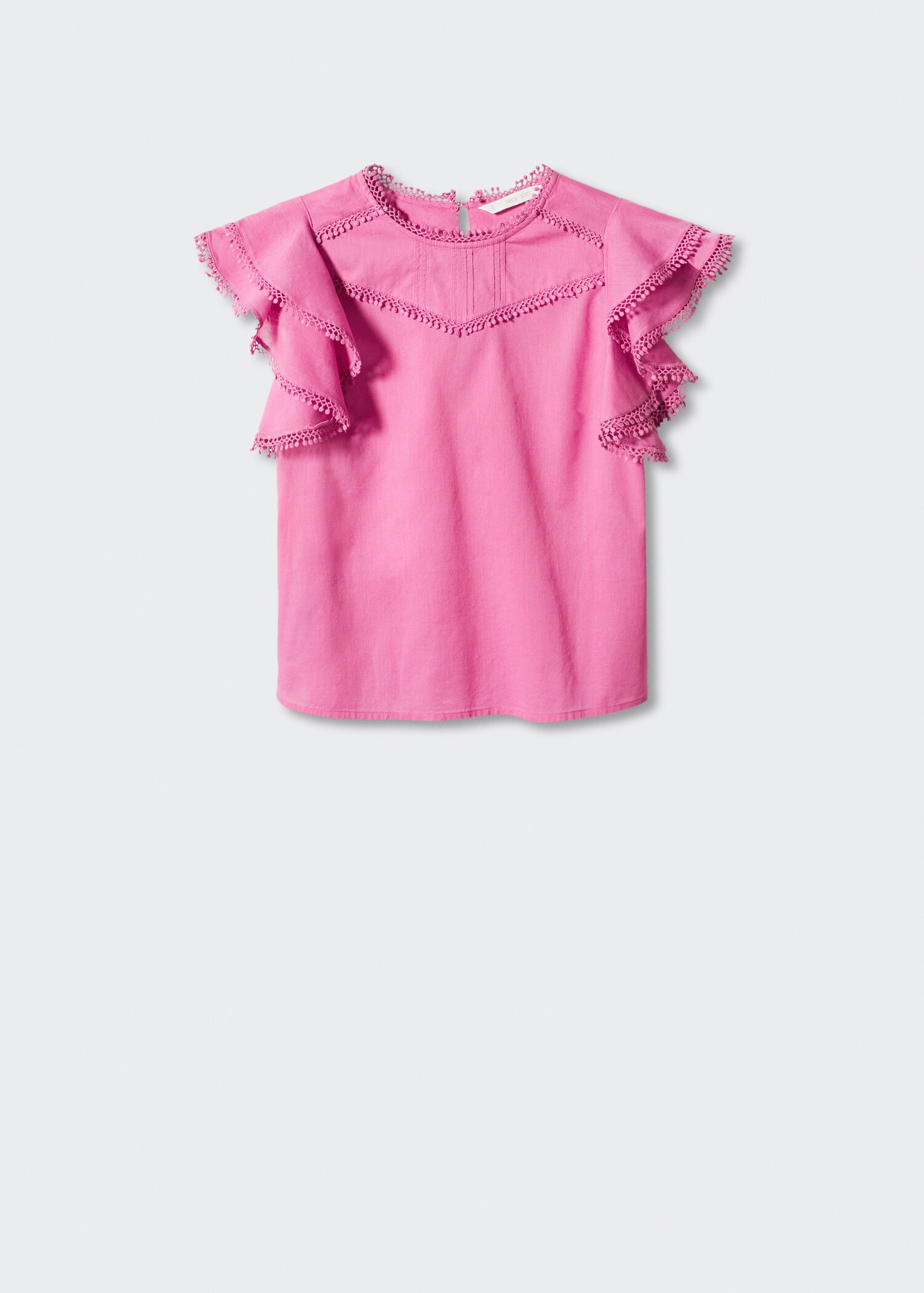 Frills embroidered shirt - Article without model
