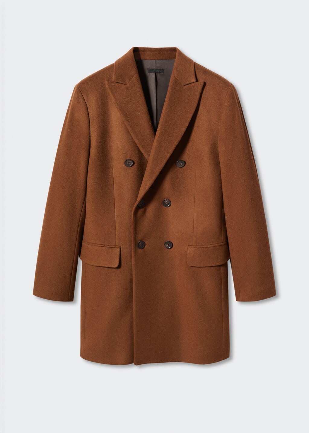 Manteau croise laine