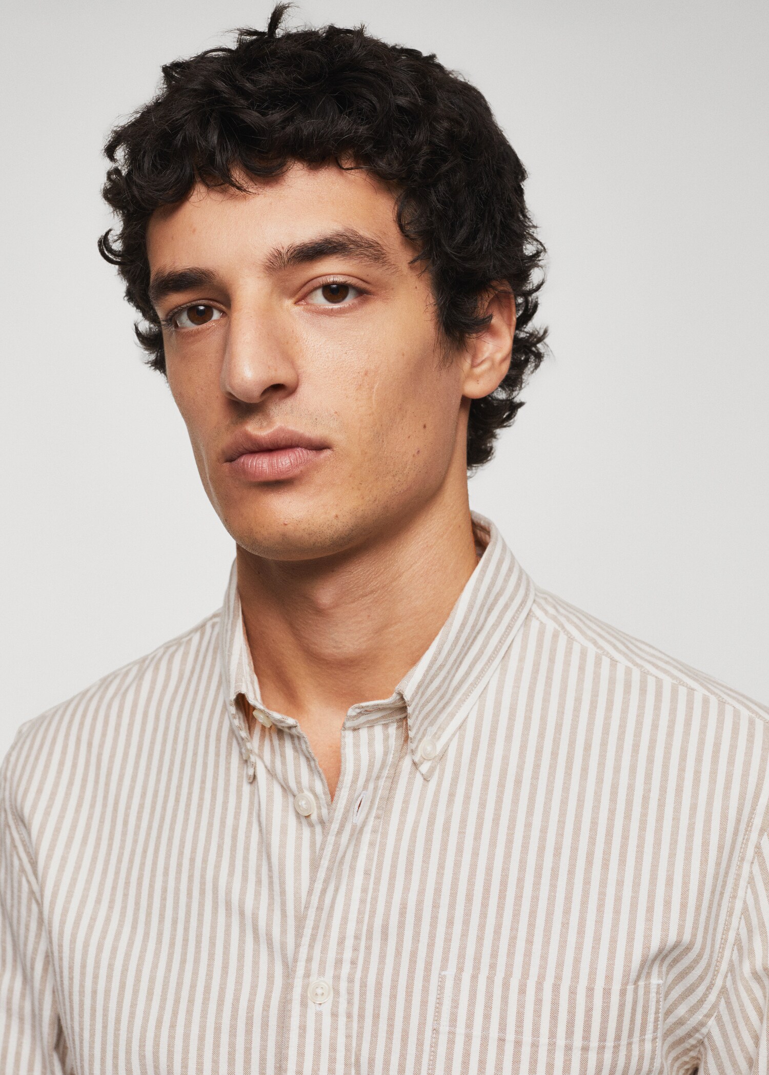 Camisa regular fit algodón rayas - Detalle del artículo 1