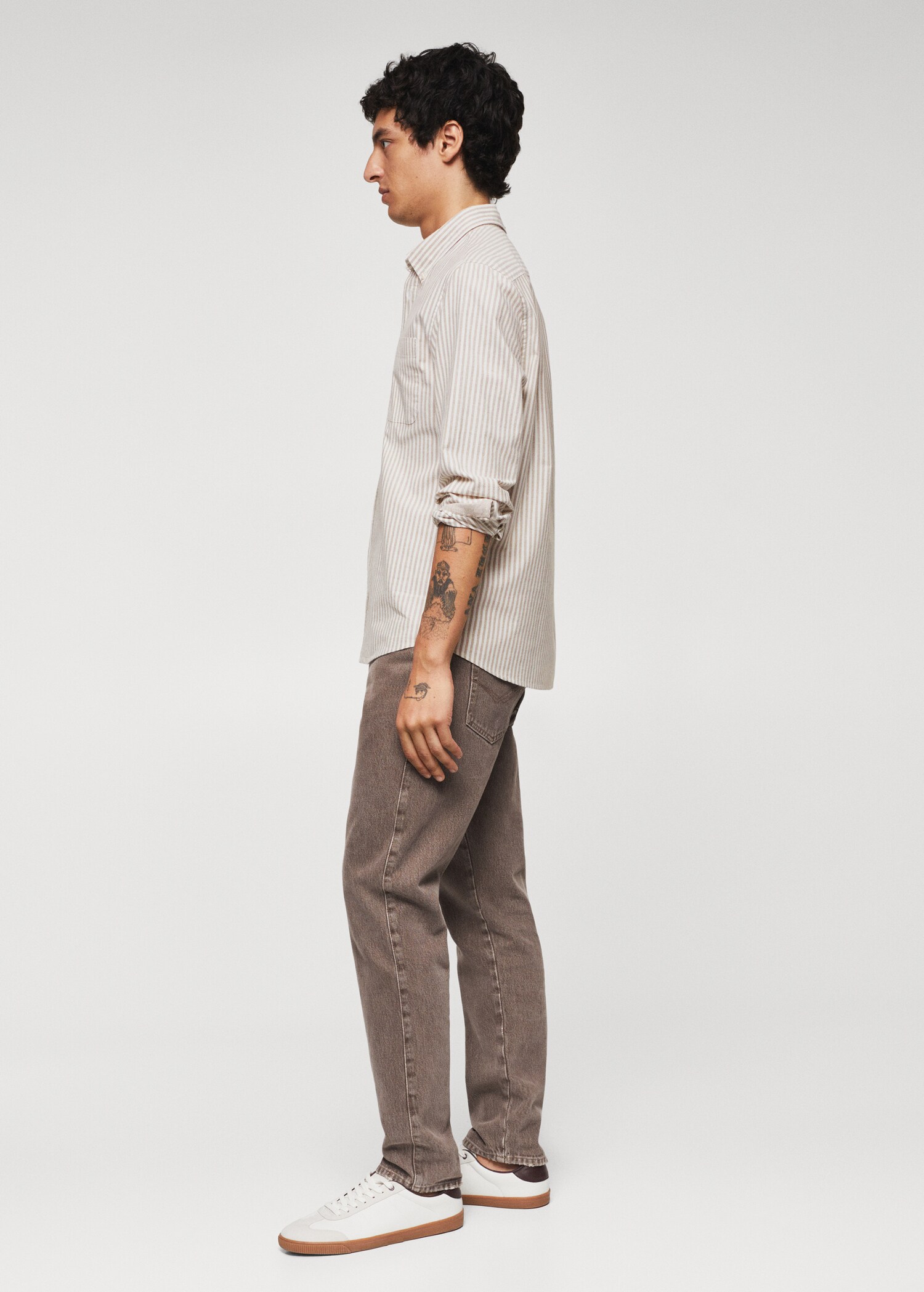 Regular-fit cotton striped shirt - Details of the article 6