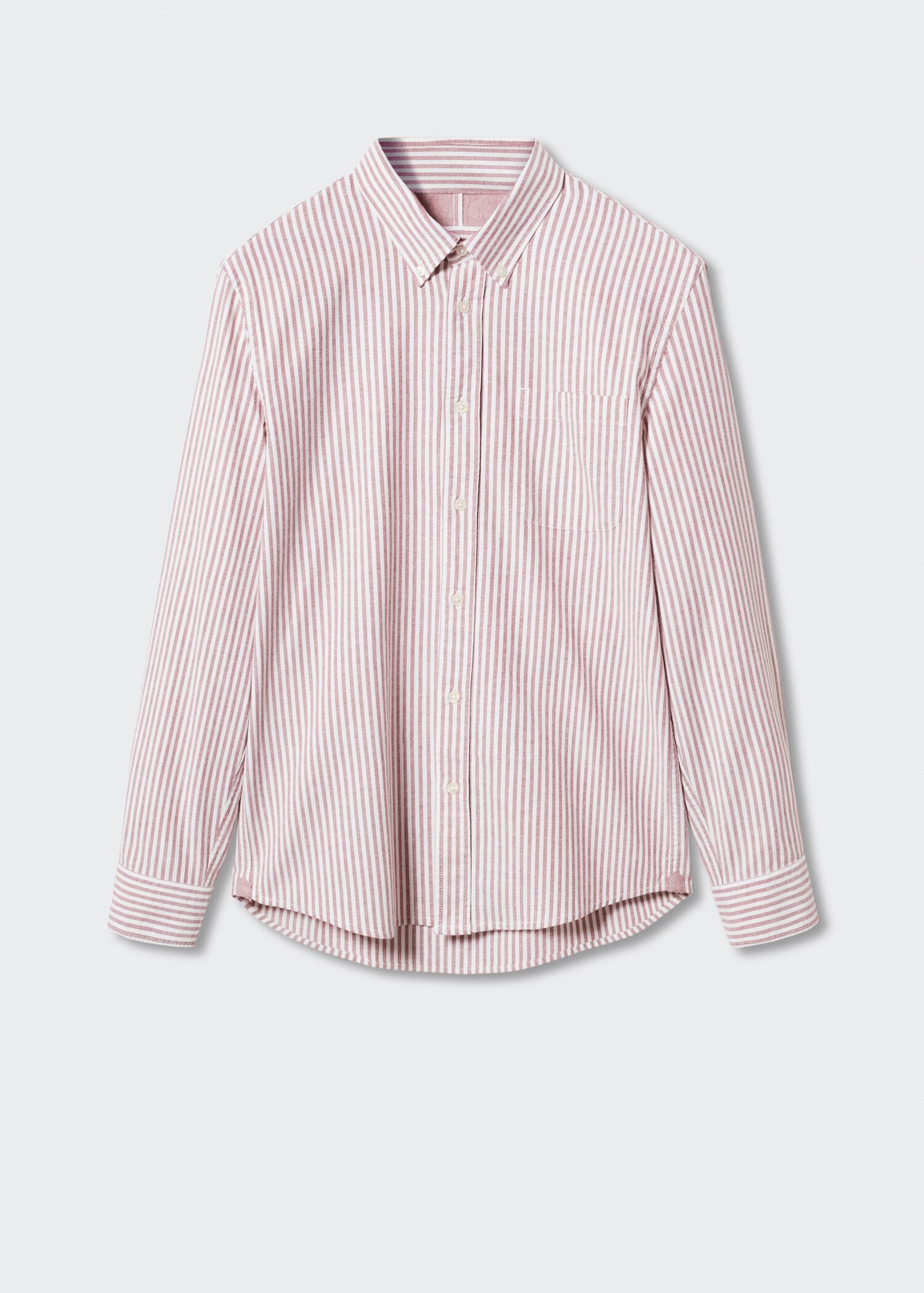 Regular-fit cotton striped shirt - Article without model