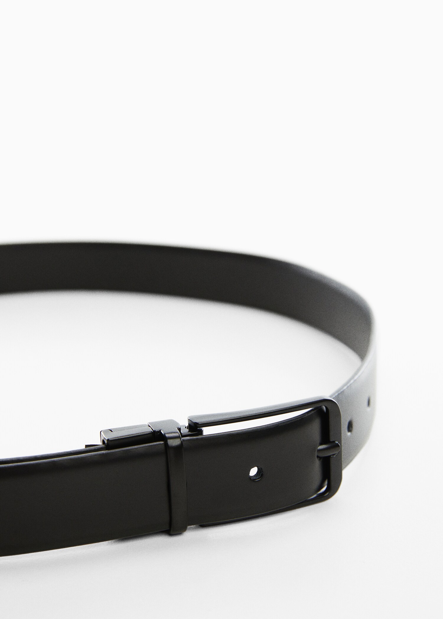 Buckle leather belt - Medium plane