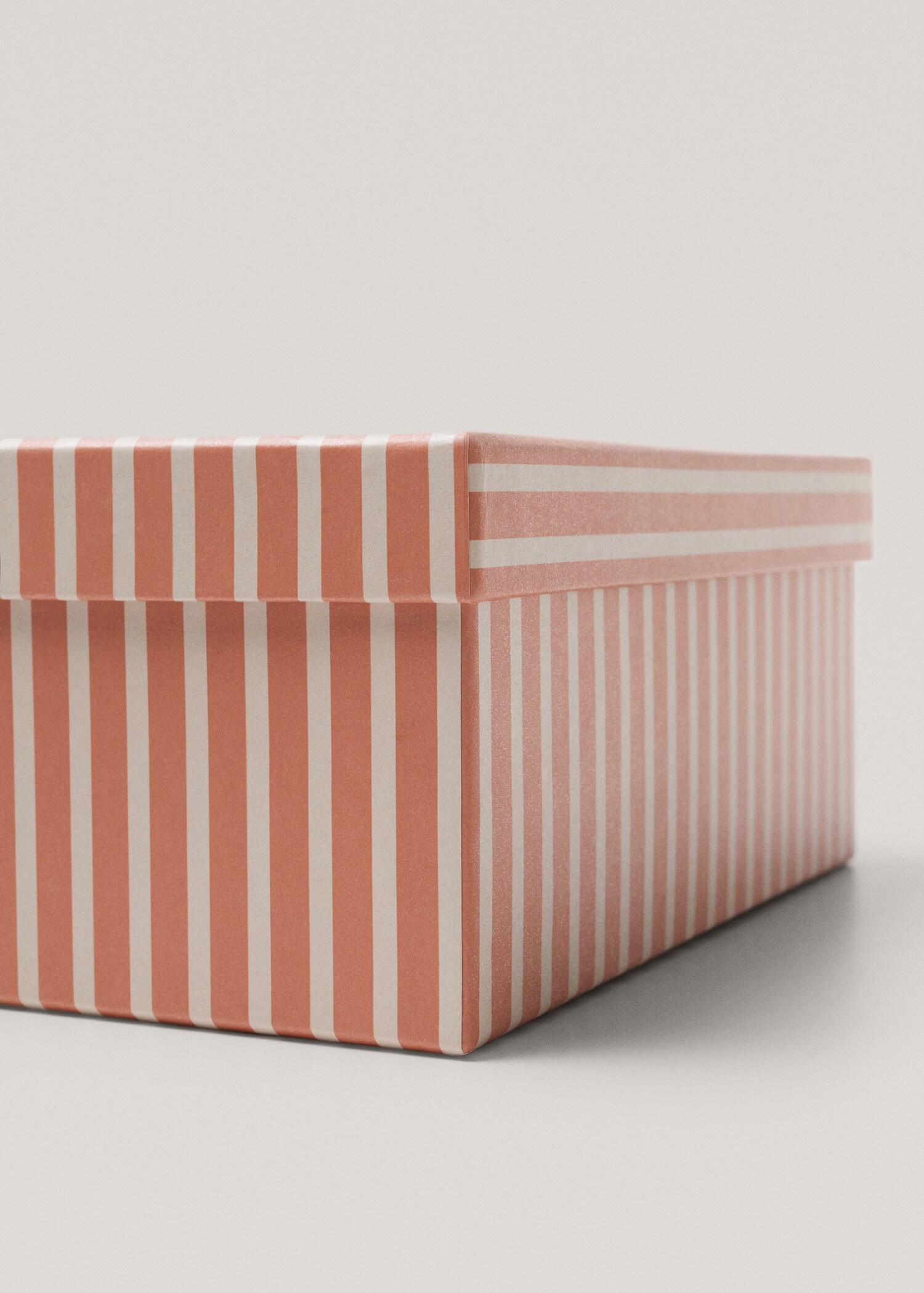 Gestreifte Aufbewahrungsbox 24 x 24 cm - Detail des Artikels 1