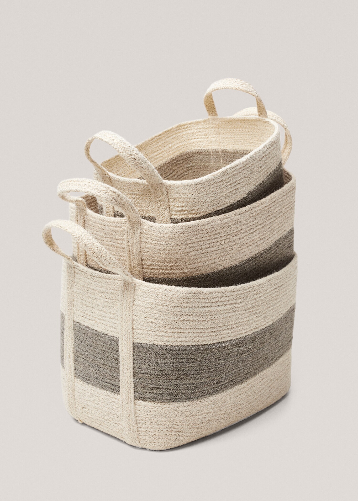 Jute basket with handles 35x25cm - Details of the article 3