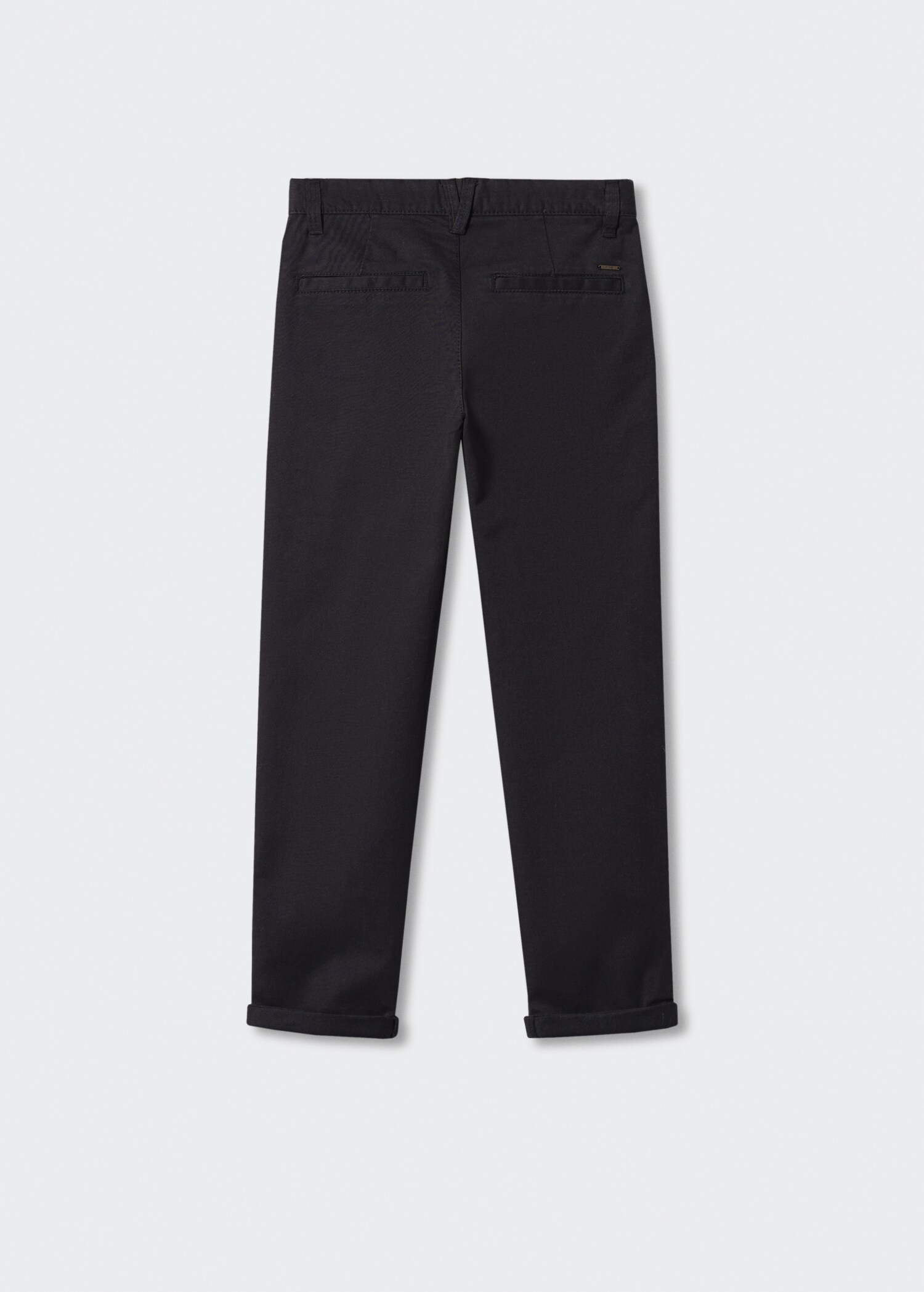 Cotton chinos - Reverse of the article