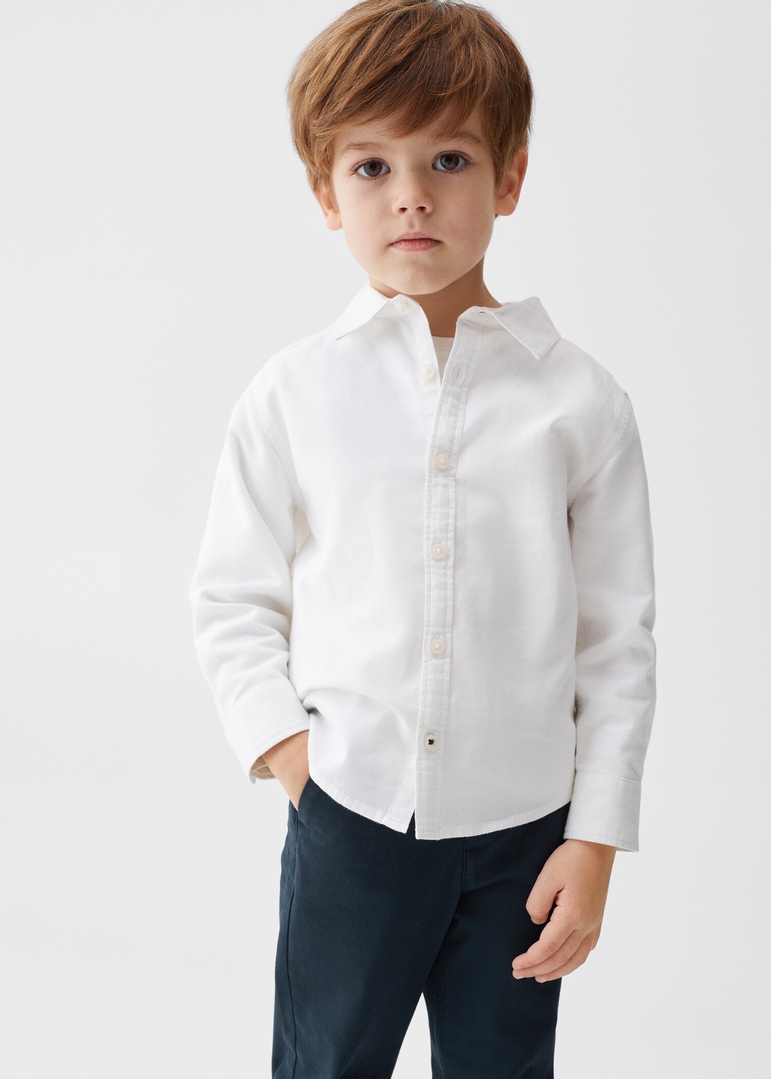 Cotton chinos - Medium plane