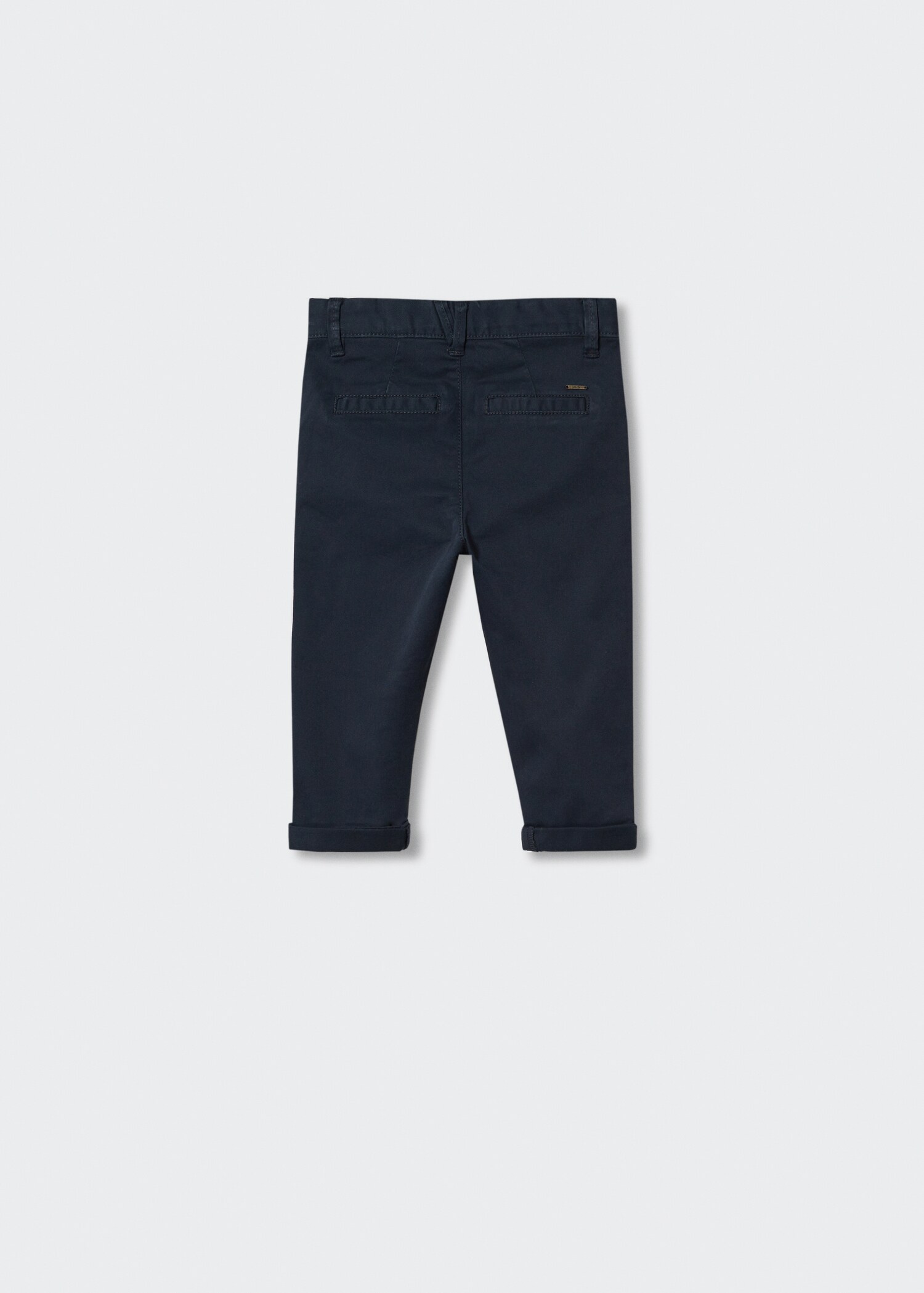 Cotton chinos - Reverse of the article