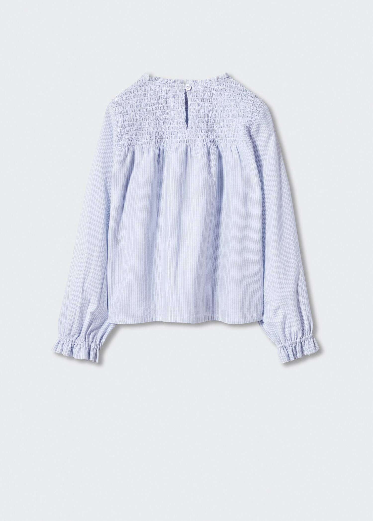Gathered details cotton blouse - Reverse of the article