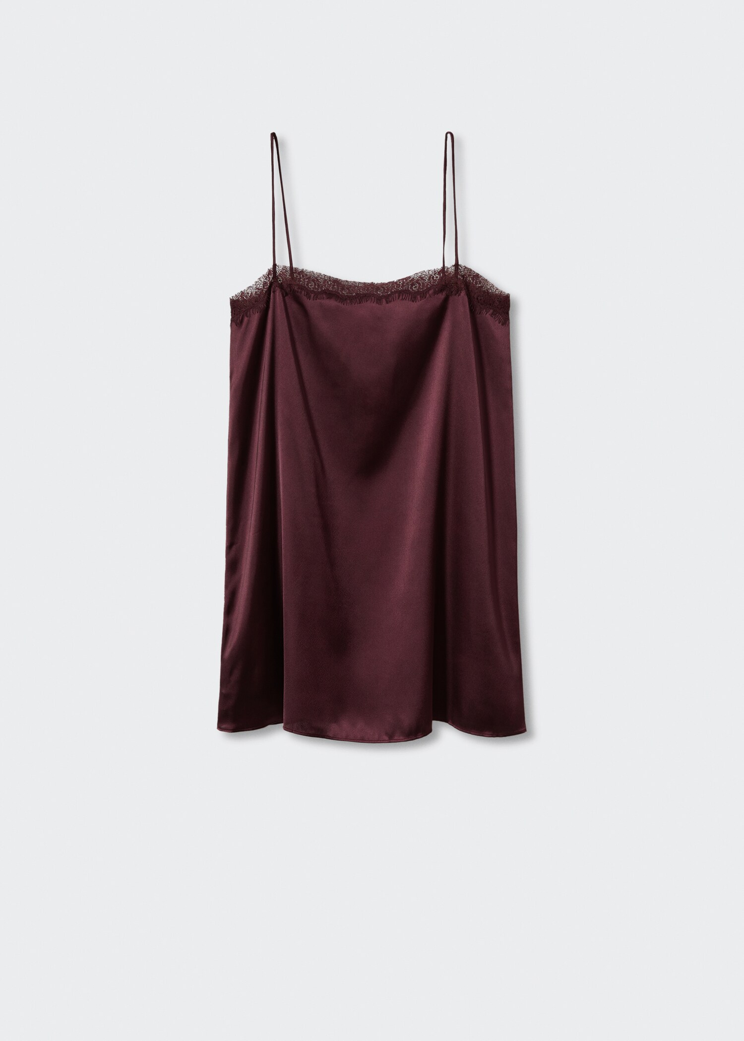 Satin lace nightgown - Article without model