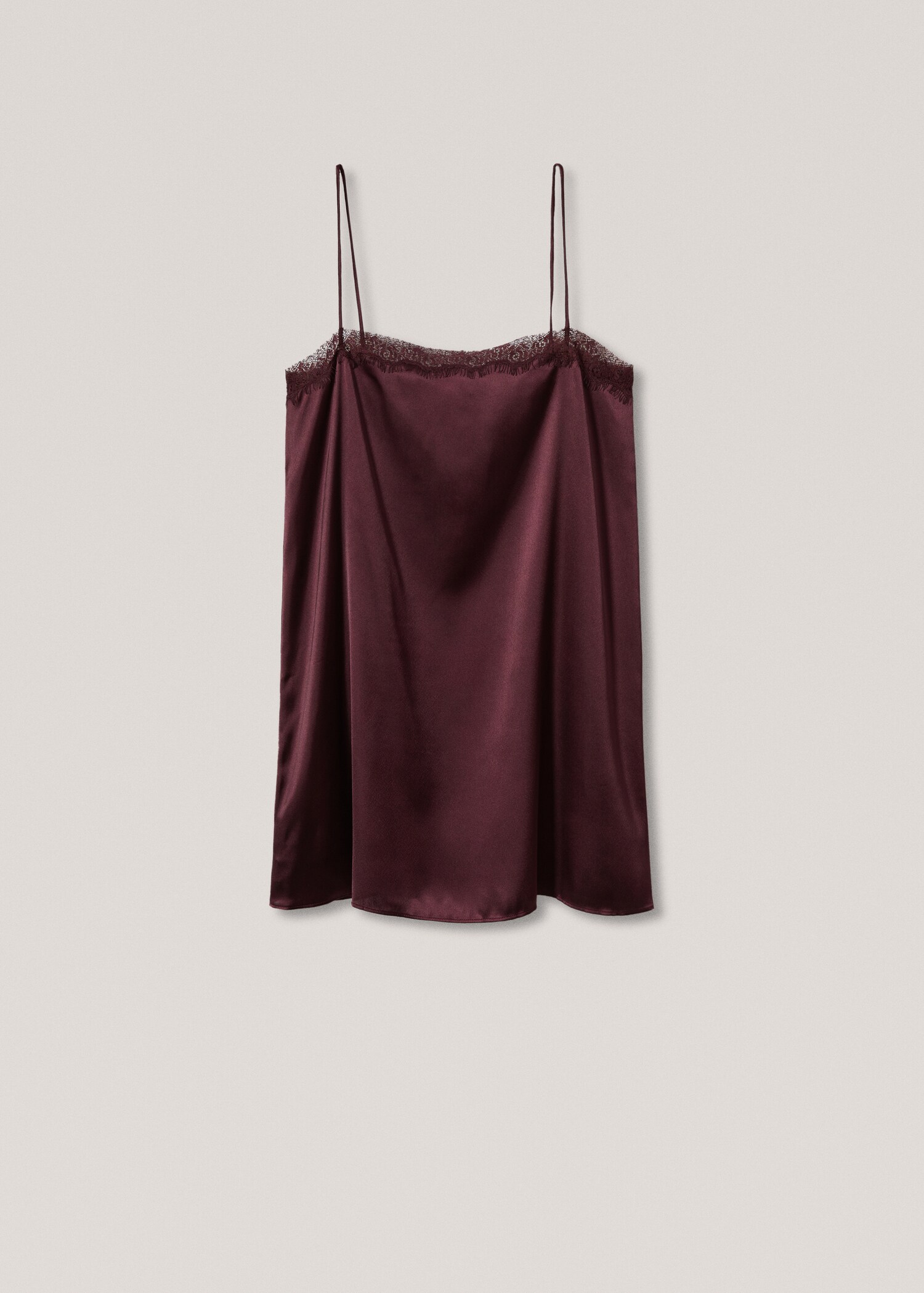 Satin lace nightgown - Details of the article 5