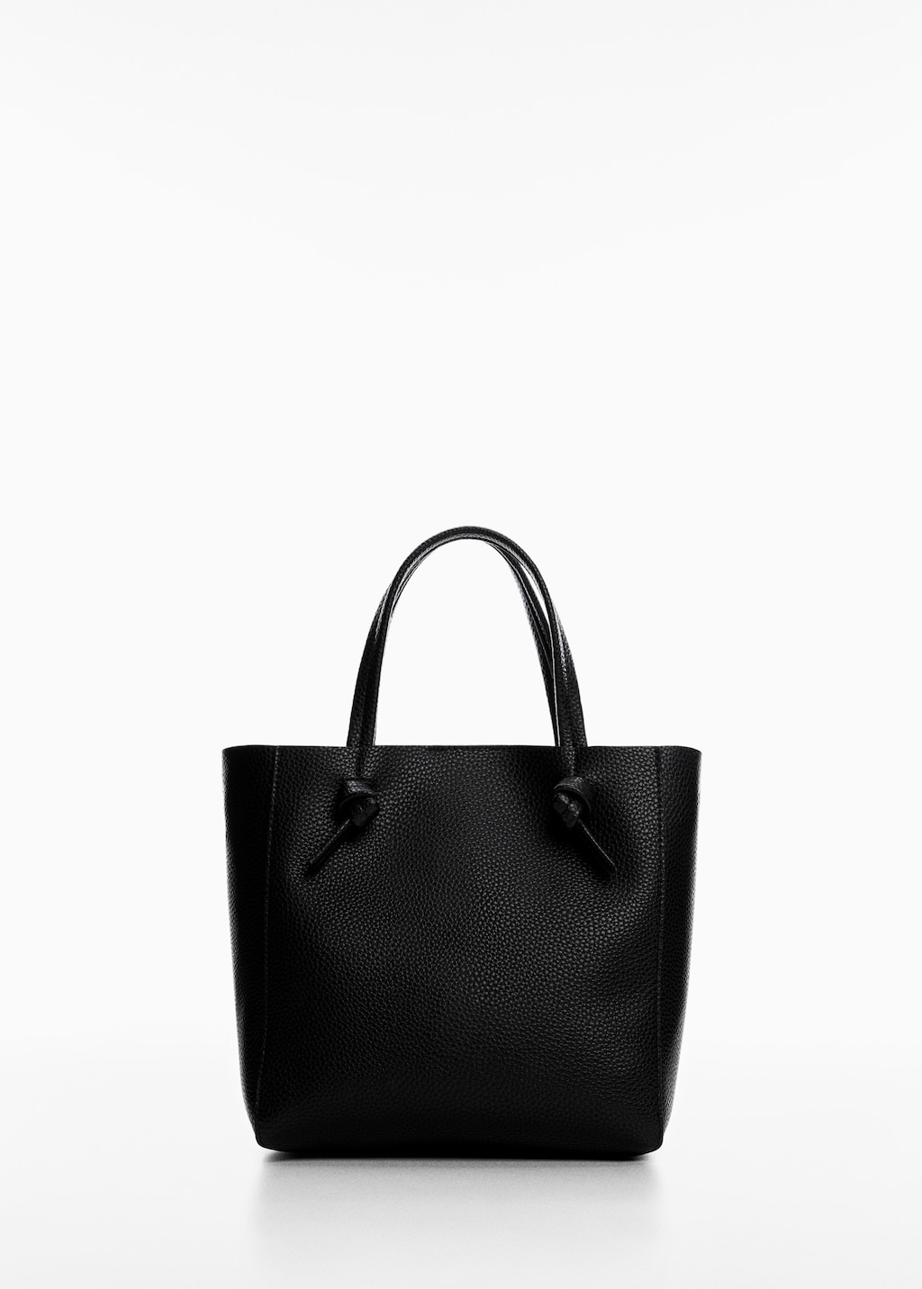 Mini shopper bag with knots