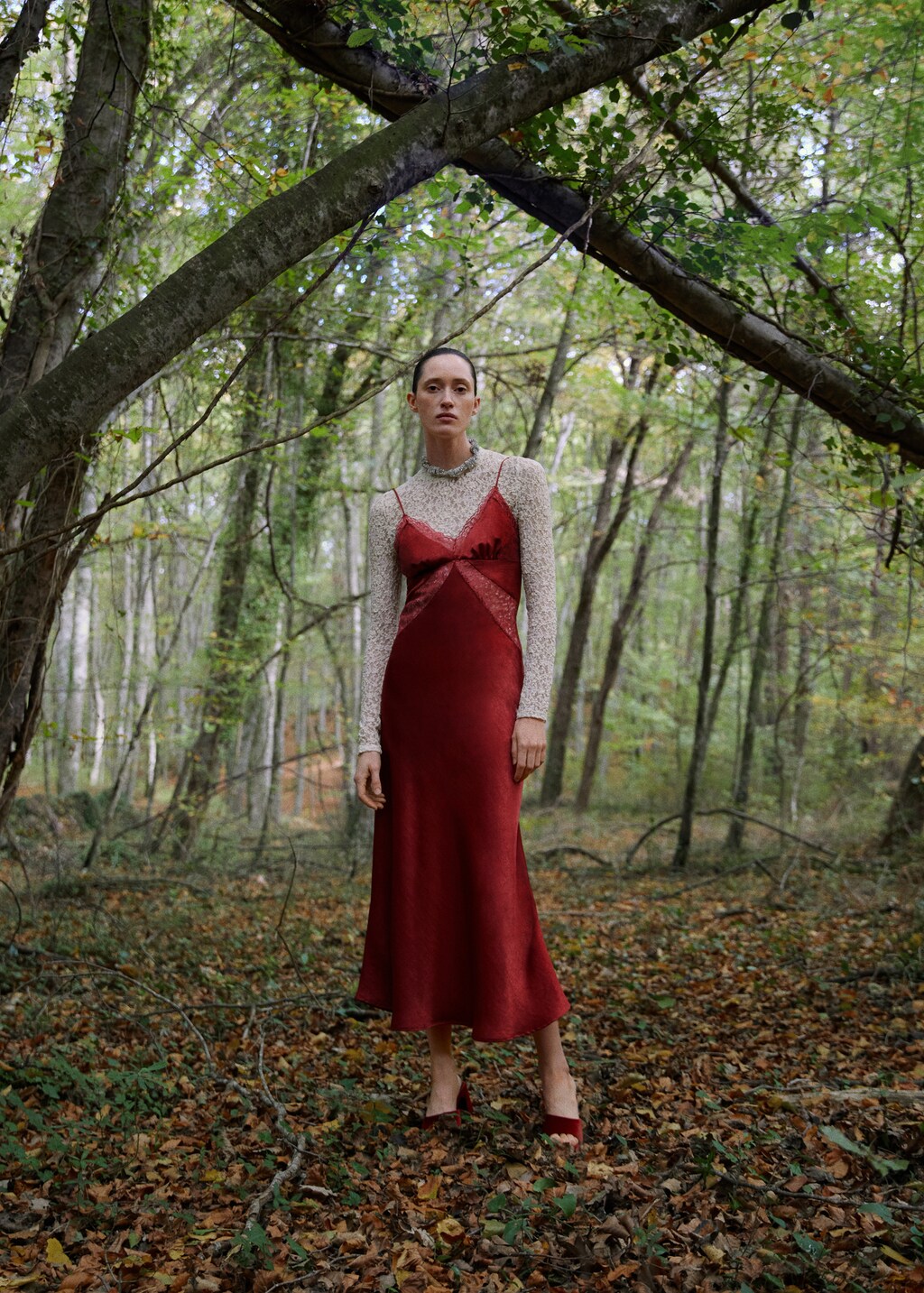 Lace camisole dress | MANGO China