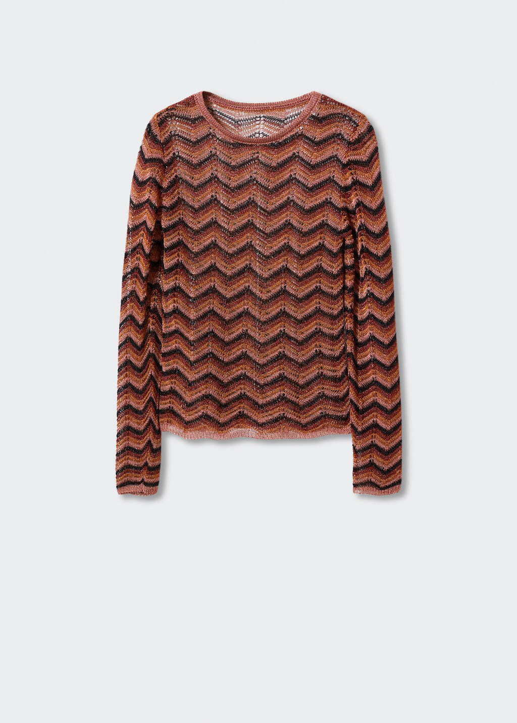 Pull-over ajouré lurex - Femme | MANGO France (La Réunion)
