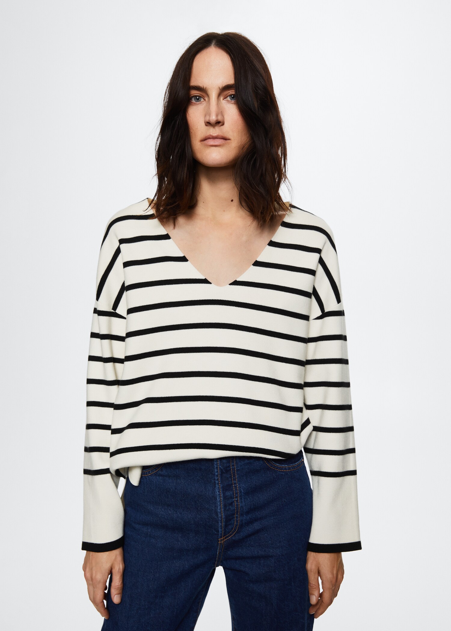 Jersey rayas oversize - Plano medio