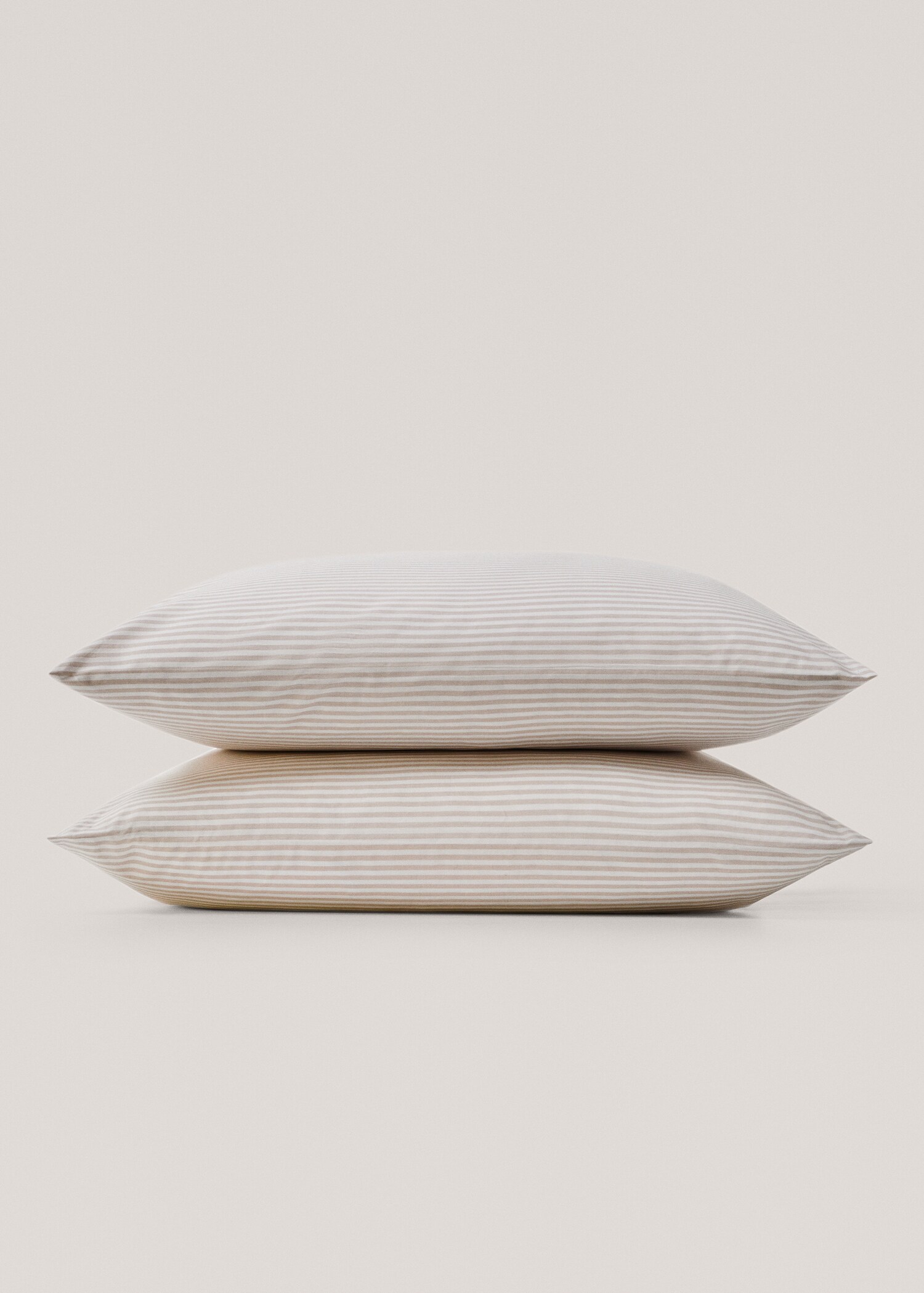 Housse coussin imprimée rayures 60x60 cm (Lot de deux)  - Détail de l'article 1