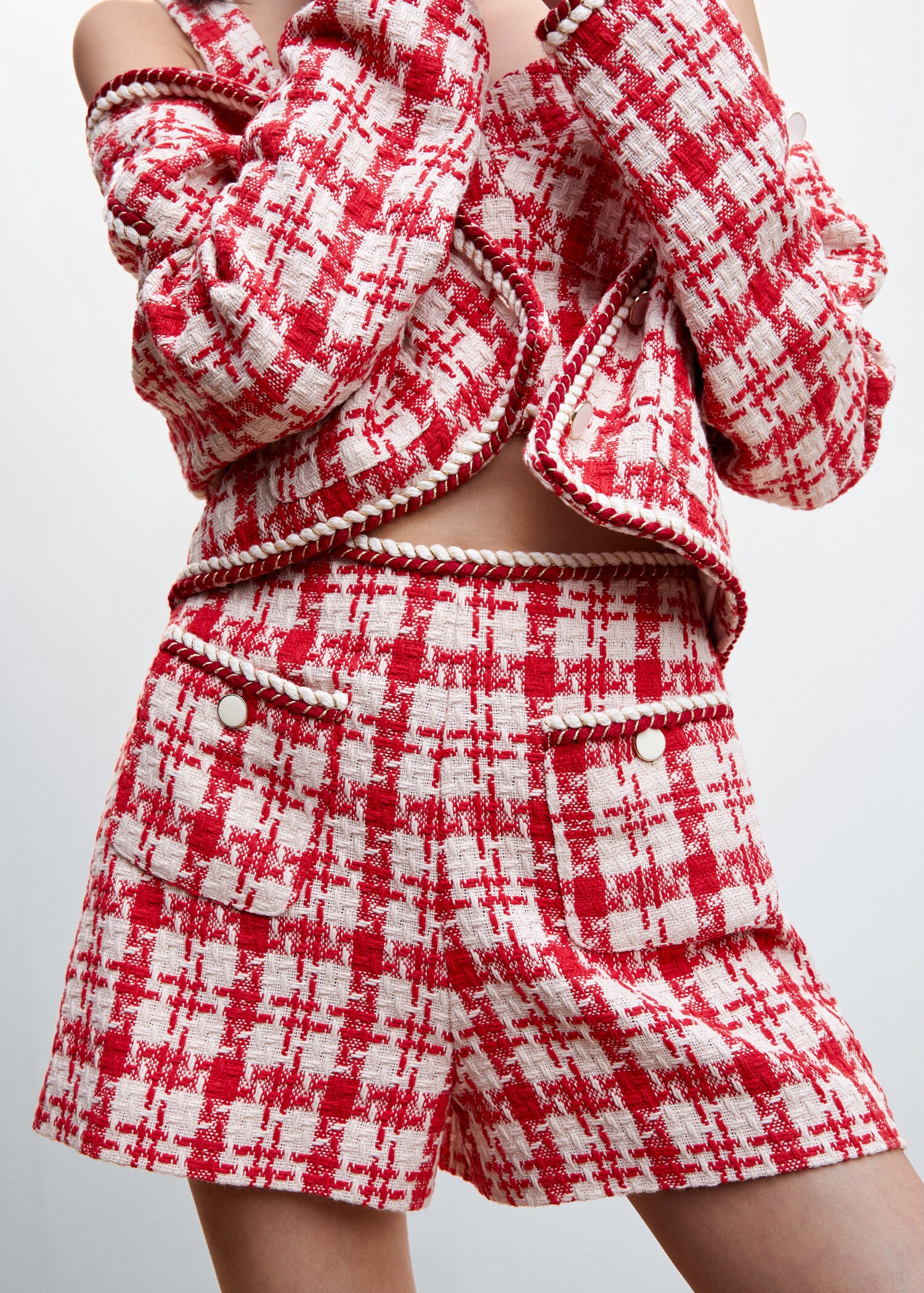 Shorts tweed bolsillos - Detalle del artículo 6