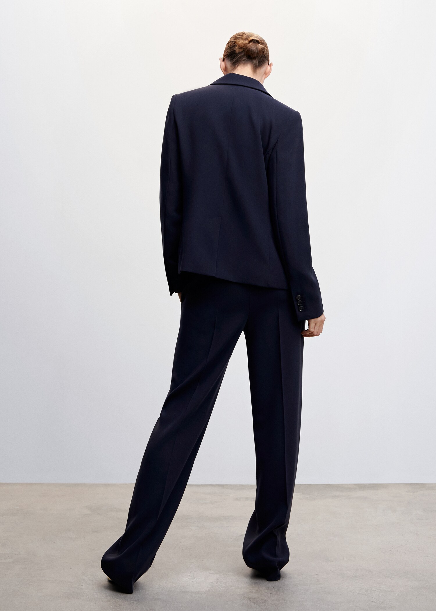 Fitted suit blazer - Reverse of the article