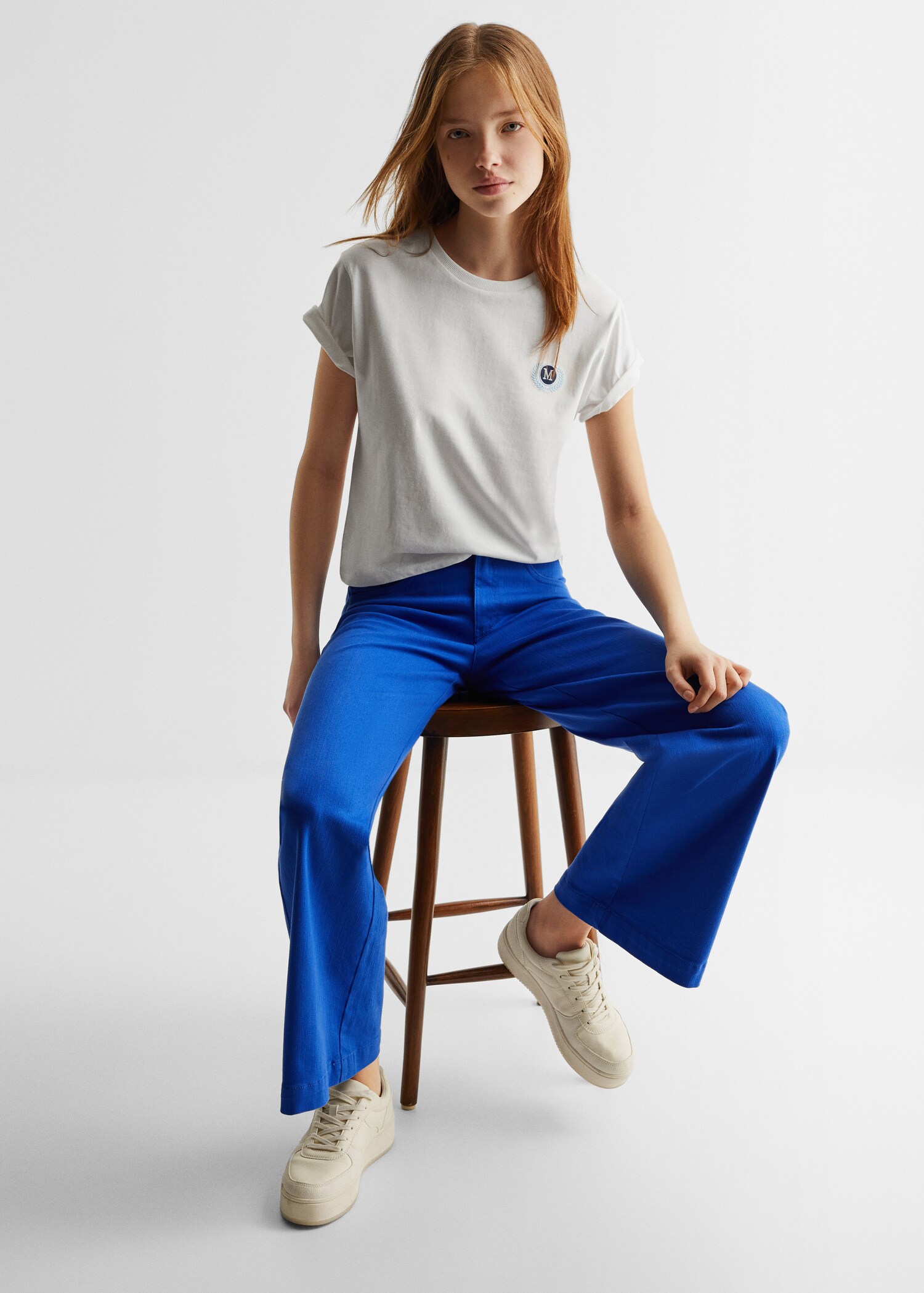 Jeans Wideleg i farget vask - Artikkeldetalj 2