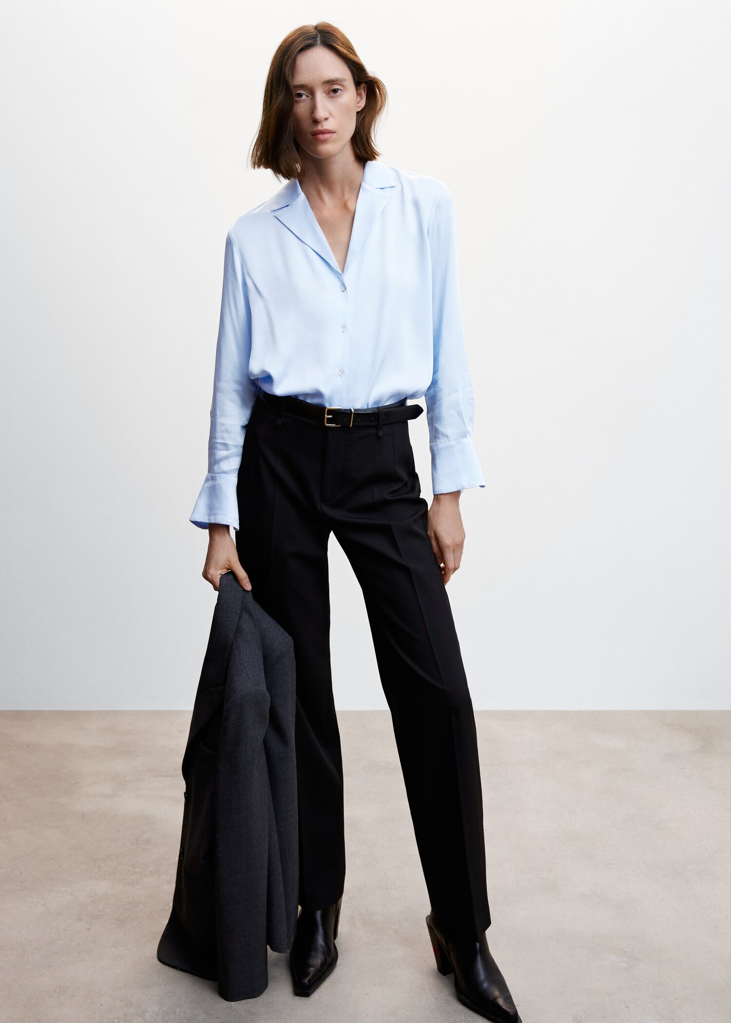 Lapels flowy shirt - Details of the article 6