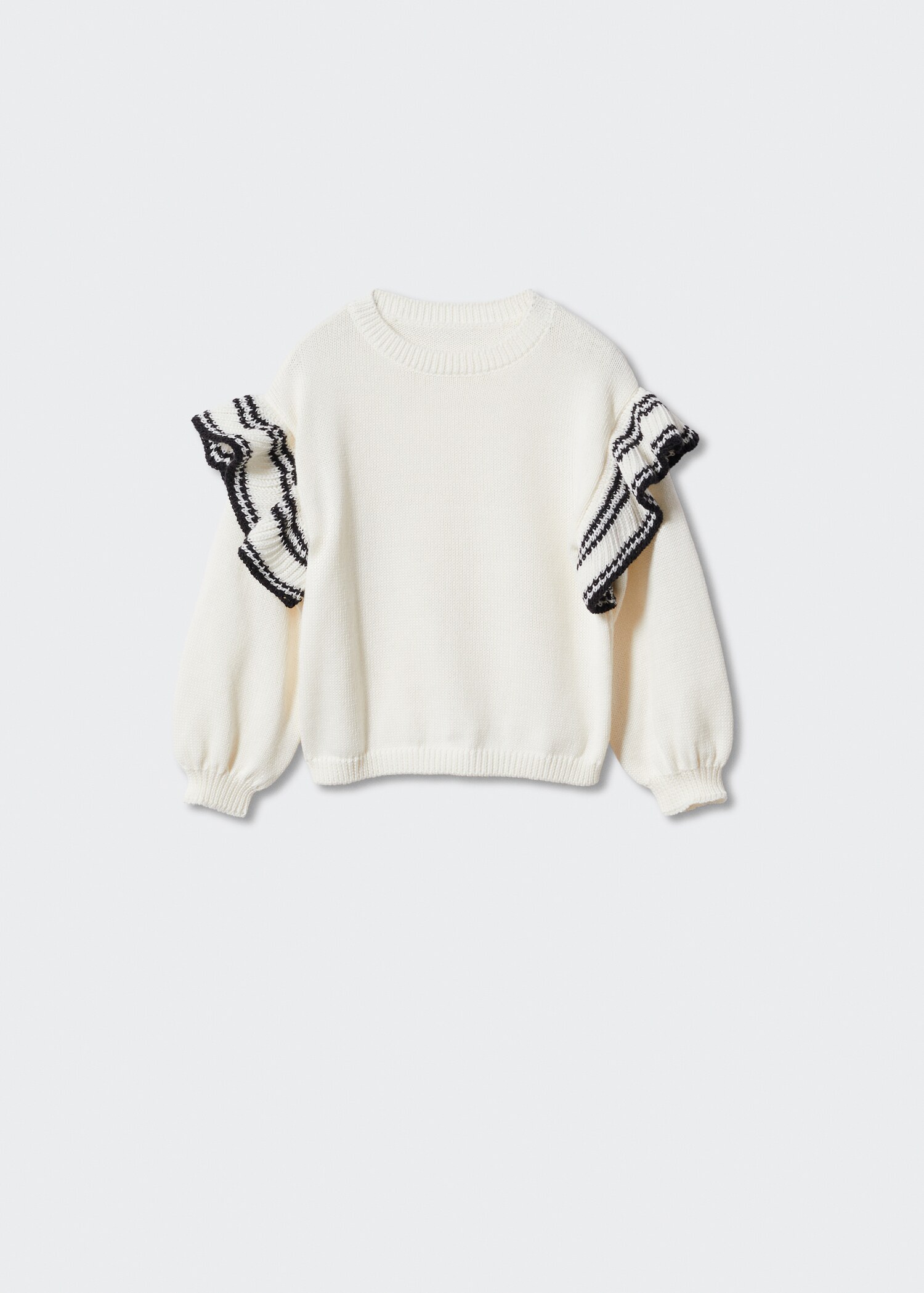 Ruffle knitted sweater - Article without model