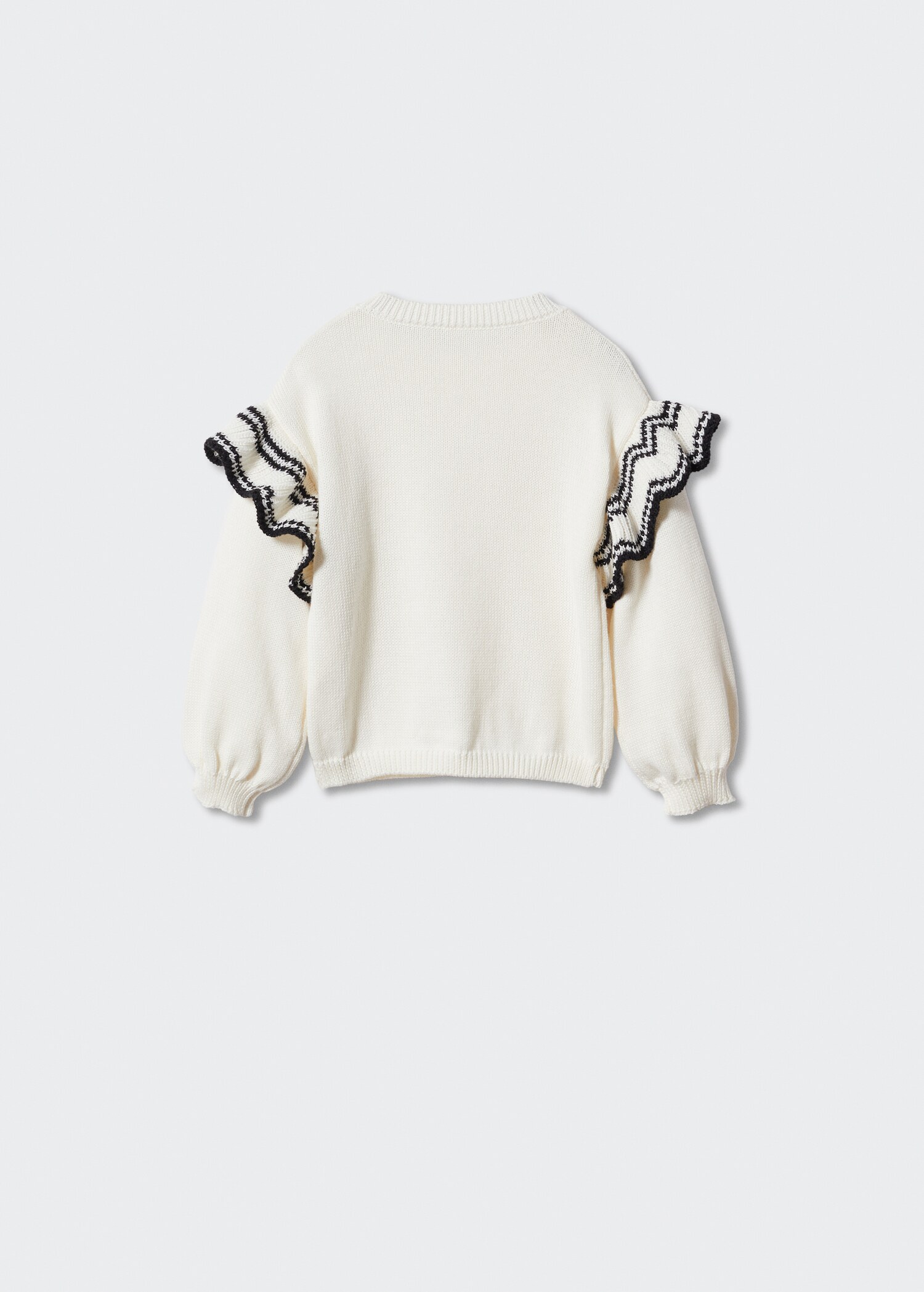 Ruffle knitted sweater - Reverse of the article