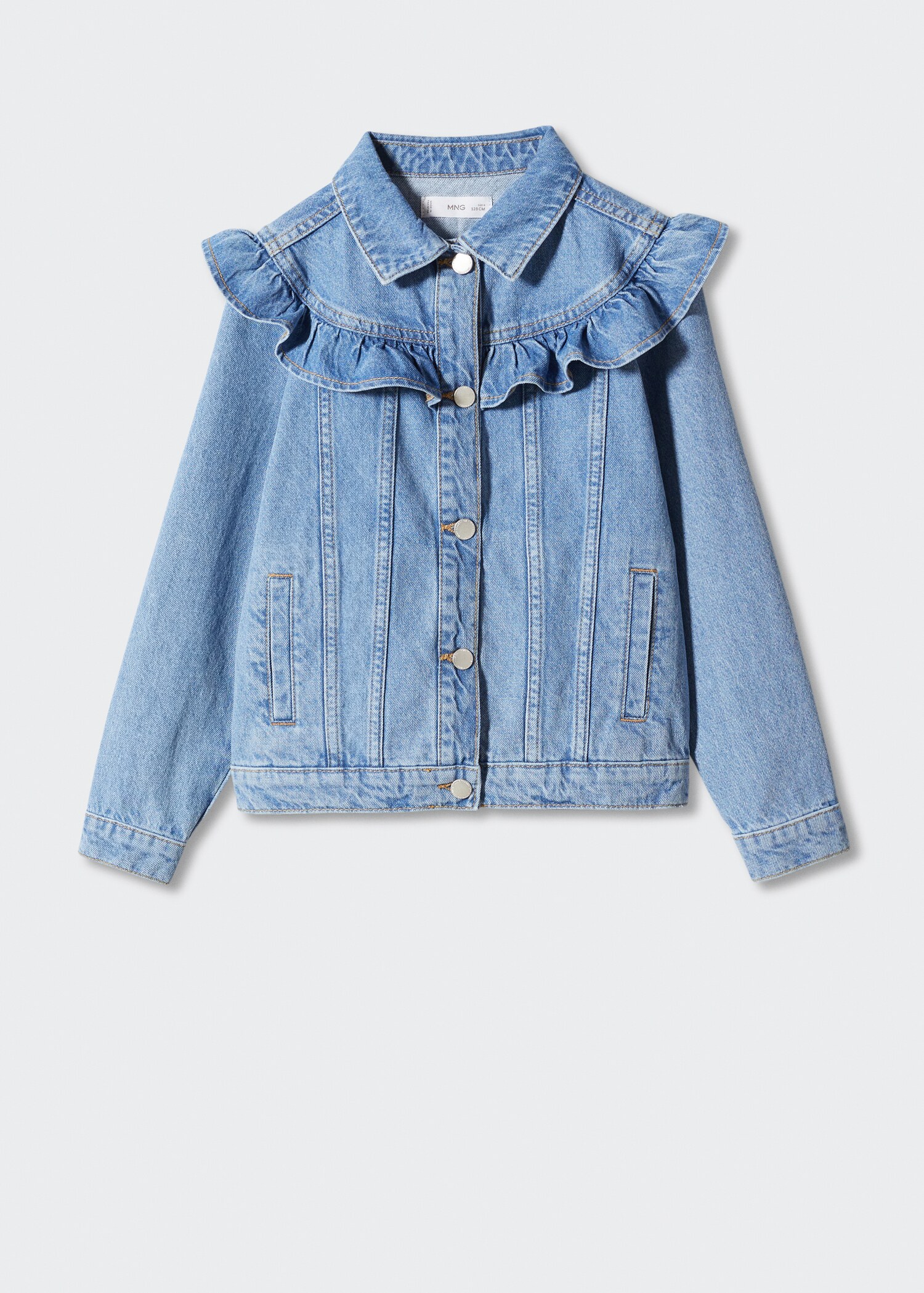 Frills denim jacket - Article without model