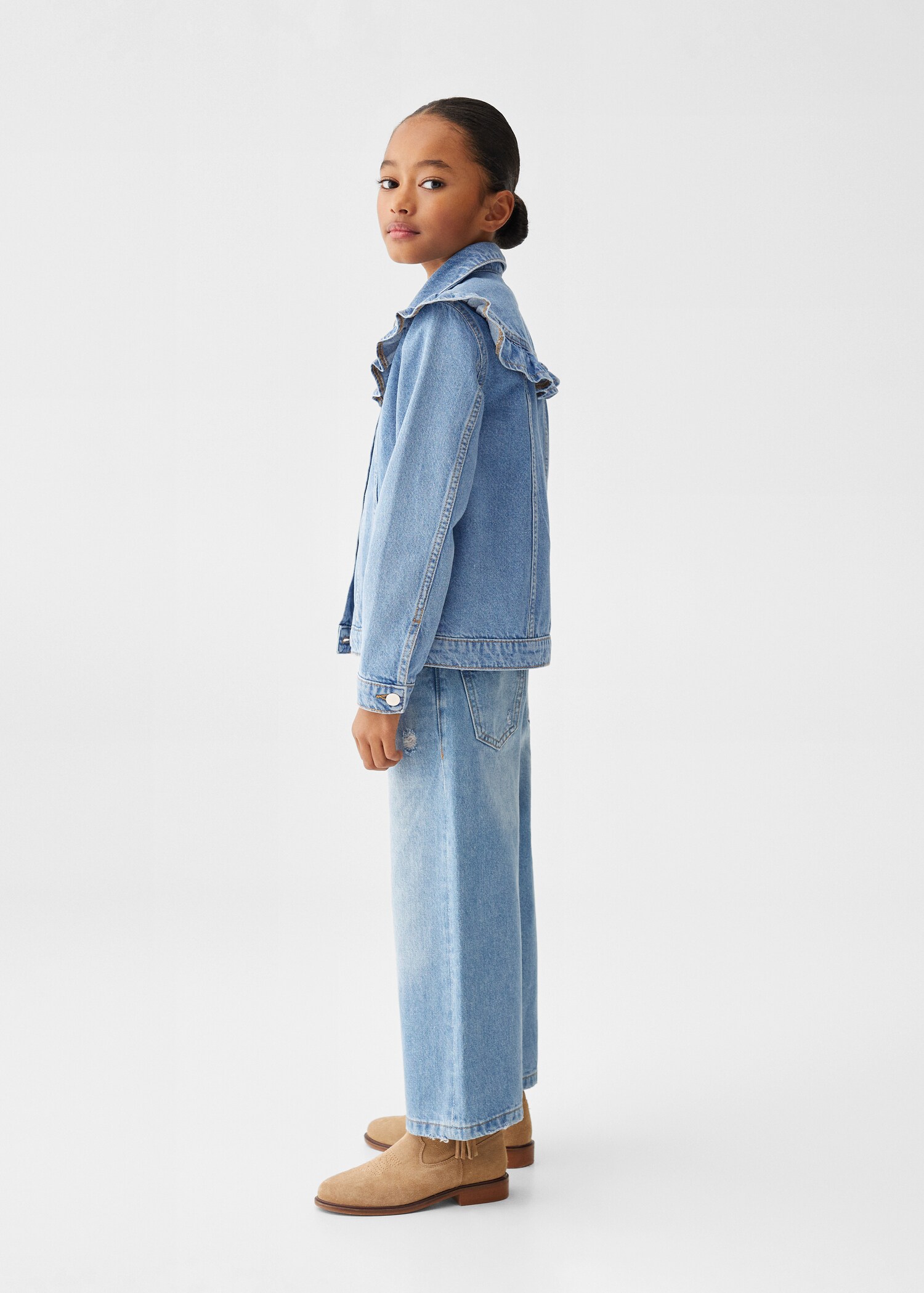 Frills denim jacket - Details of the article 1