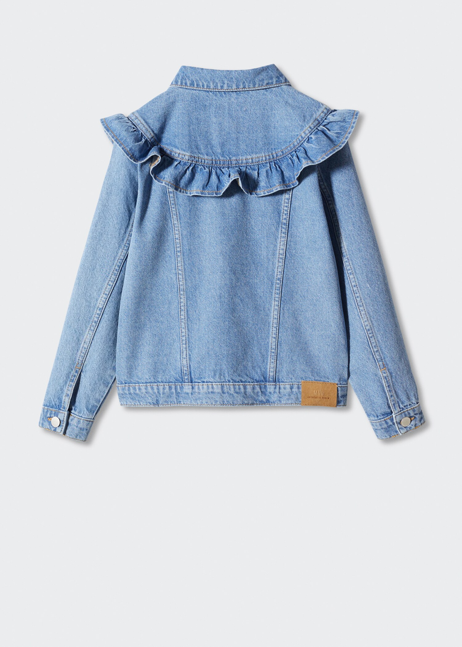 Frills denim jacket - Reverse of the article