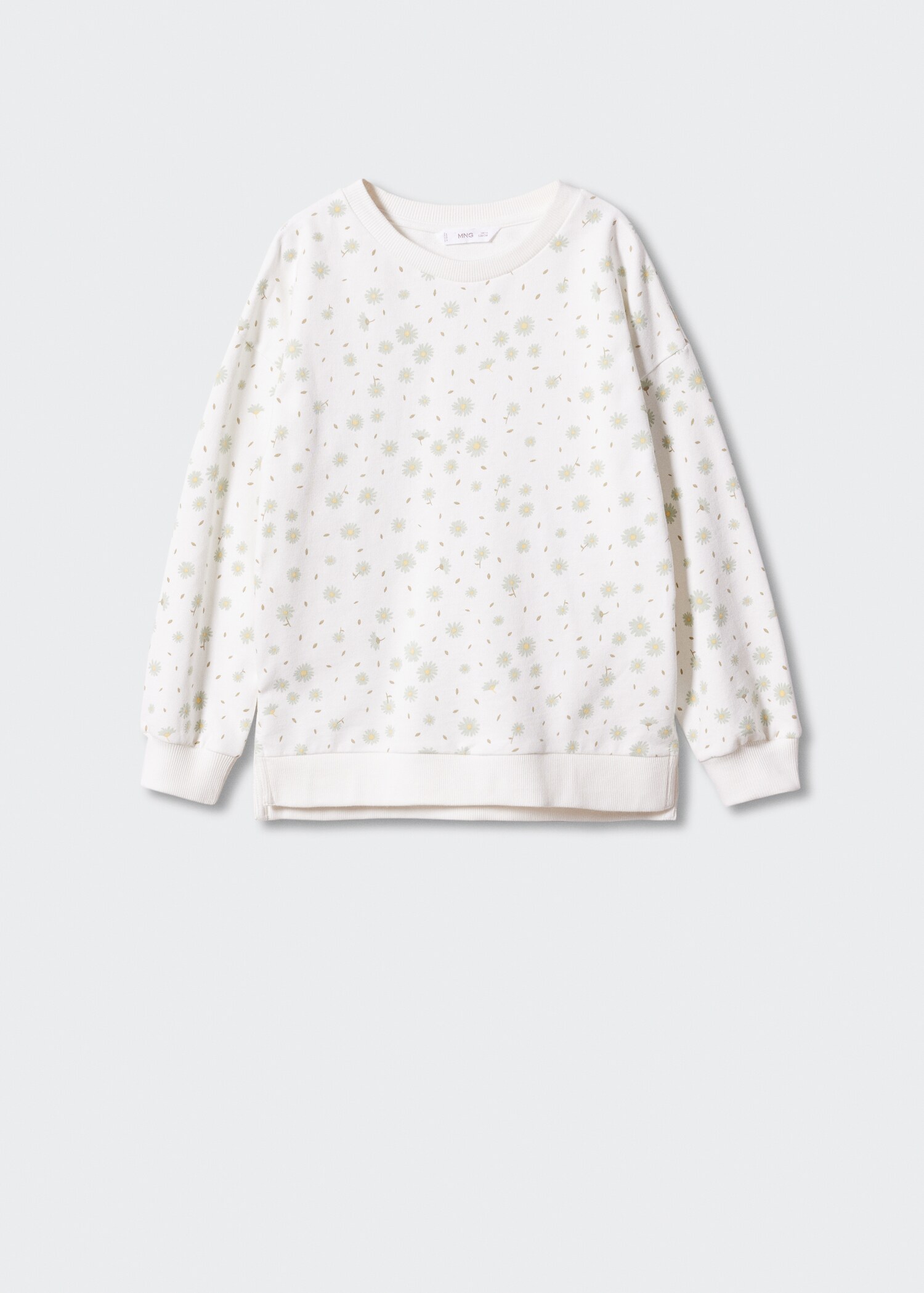 Mønstret sweatshirt i bomull - Artikkel uten modell