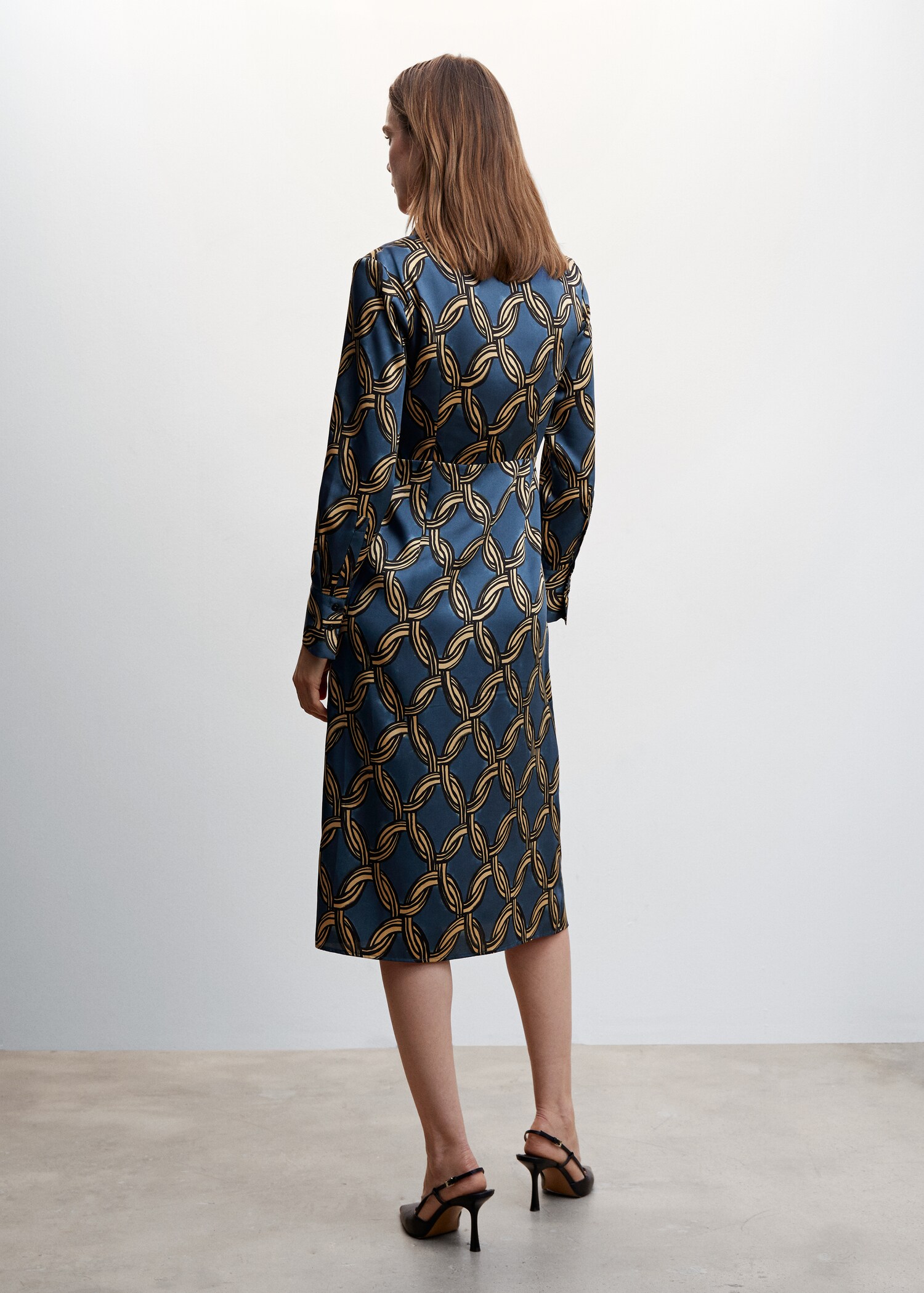 Chain-print midi-dress - Reverse of the article